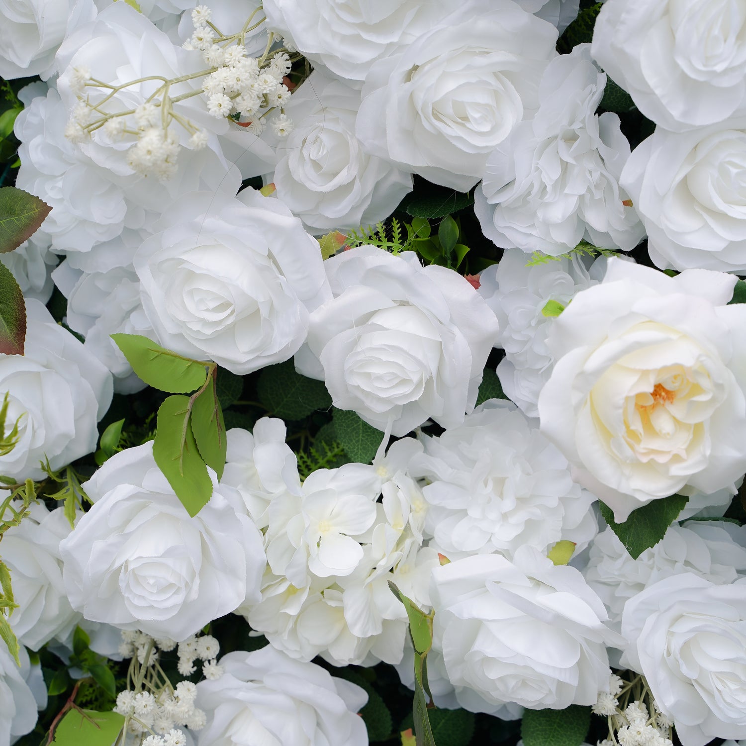 Corina:5D Fabric Artificial rolling up curtain flower wall (Ready to ship) Rose Morning