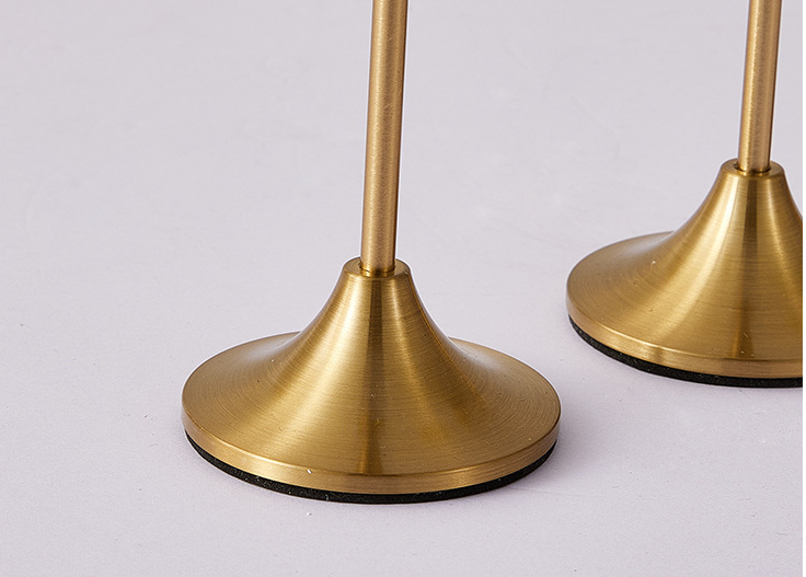 D009: Gold Wedding Table Decor Metal Candle Holder Stand 3PCS/SET Rose Morning