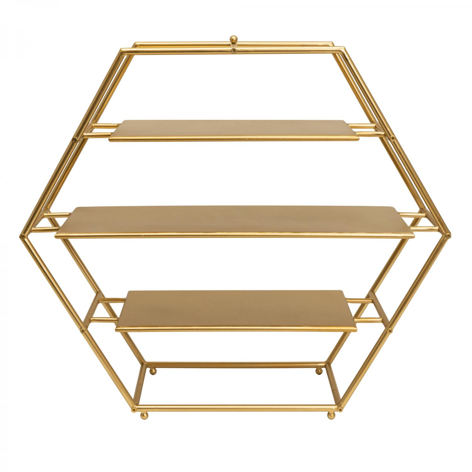 D012: Wedding and Event Metal Dessert Stand - GOLD Rose Morning