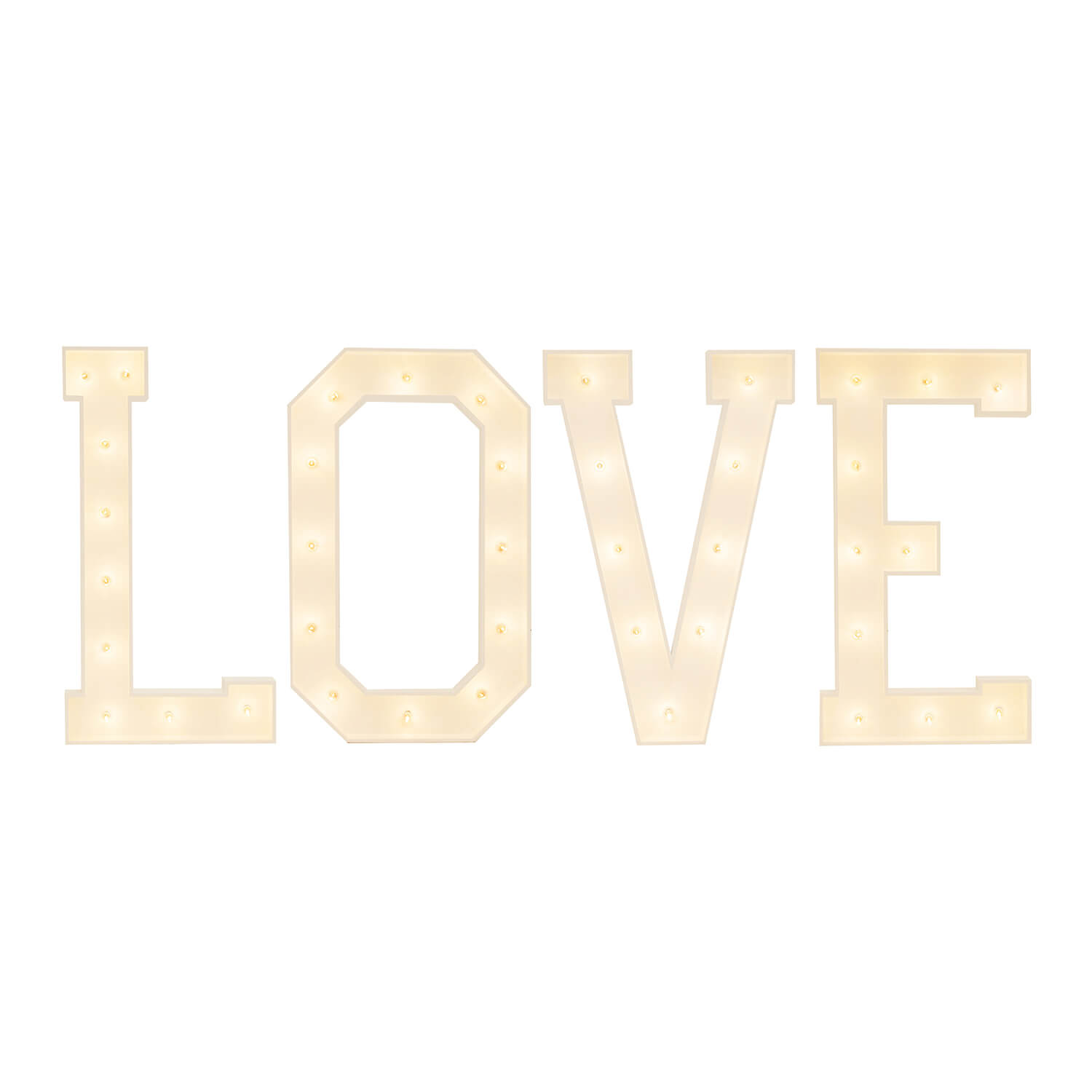 Event Decoration Wooden Large 3ft Tall LED Marquee LOVE Rose Morning