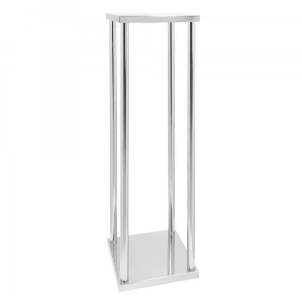 Wedding and Event Silver Metal Round Floral Stand Rose Morning