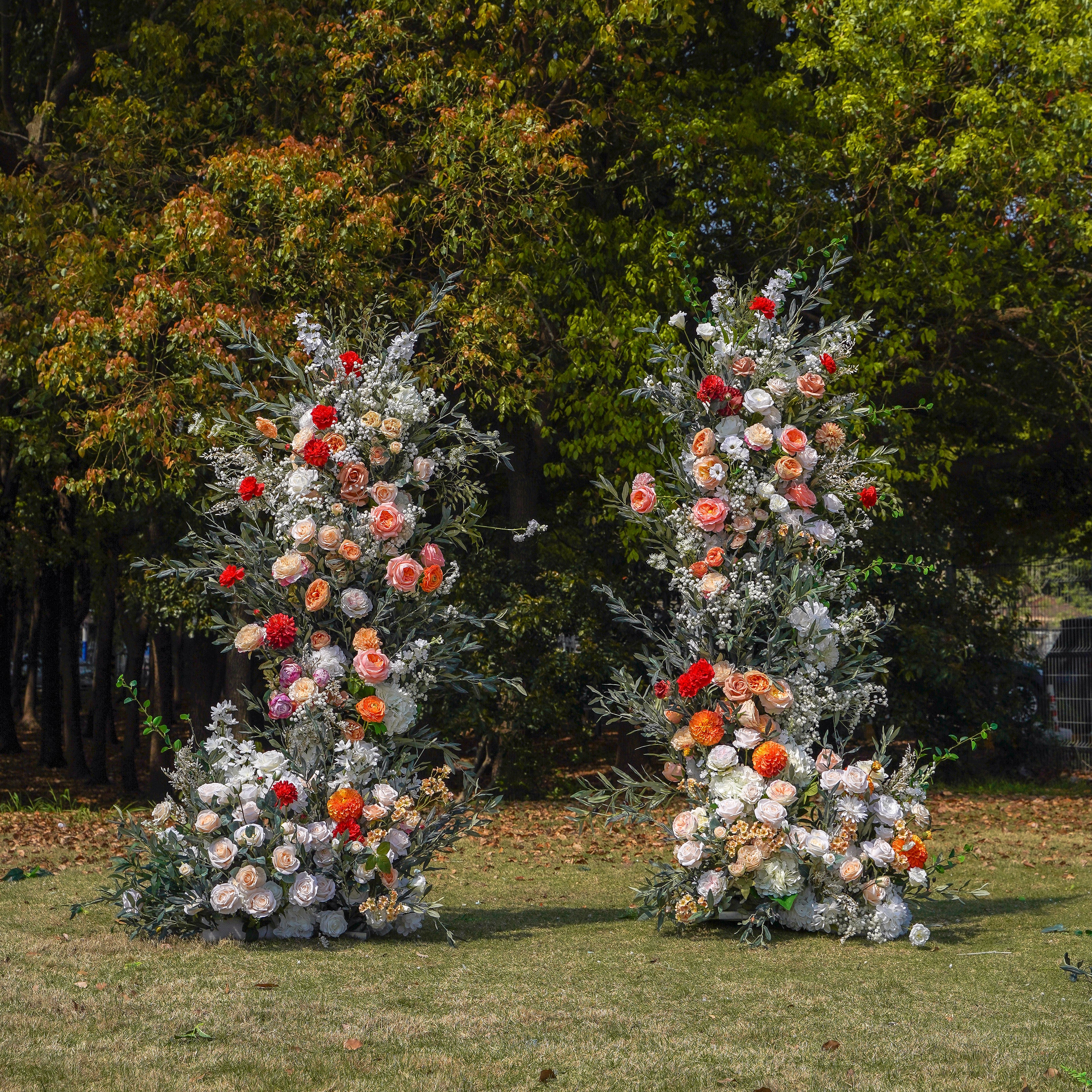 Yvonne : New Wedding Party Background Floral Arch Decoration Rose Morning