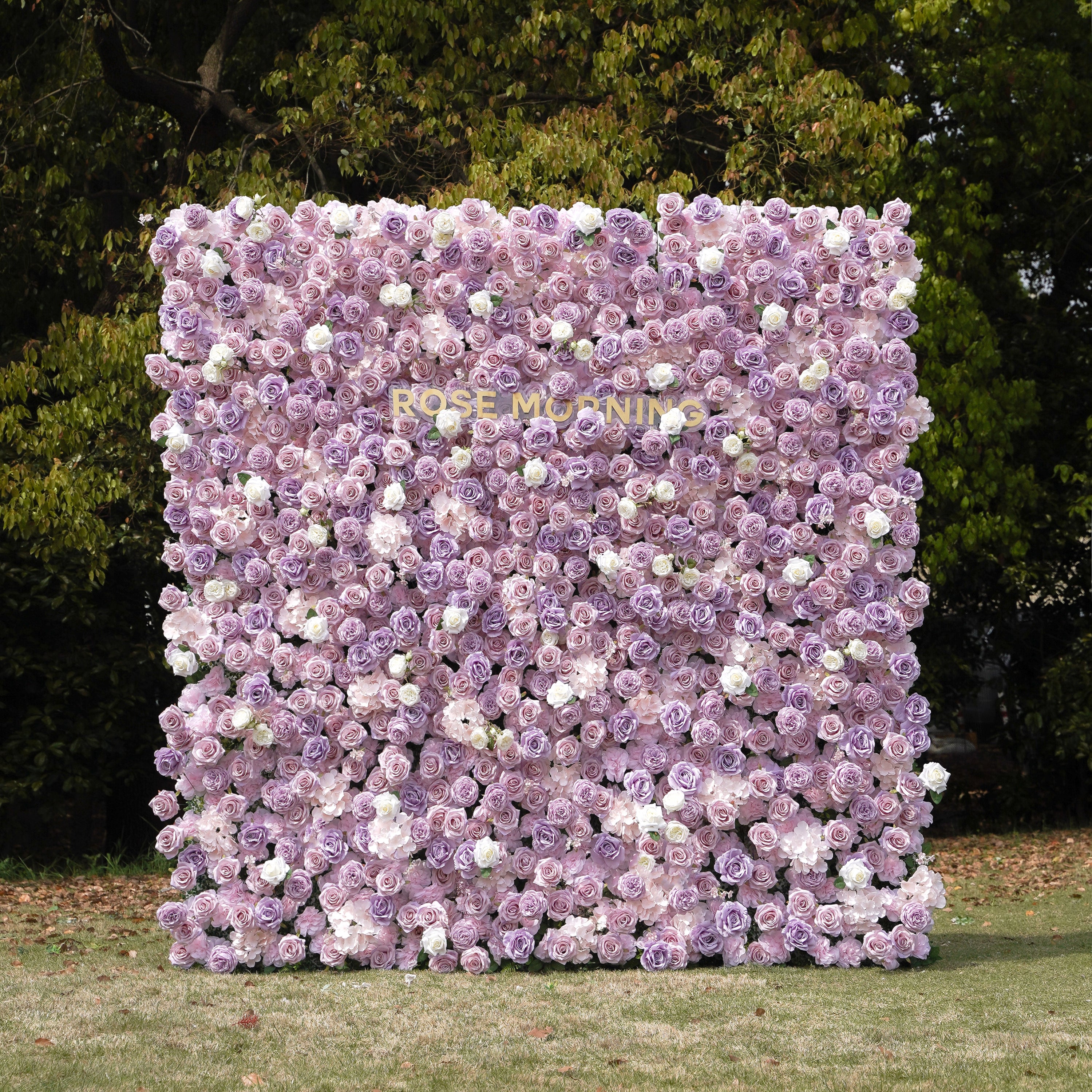 Alina:5D Fabric Artificial rolling up curtain flower wall