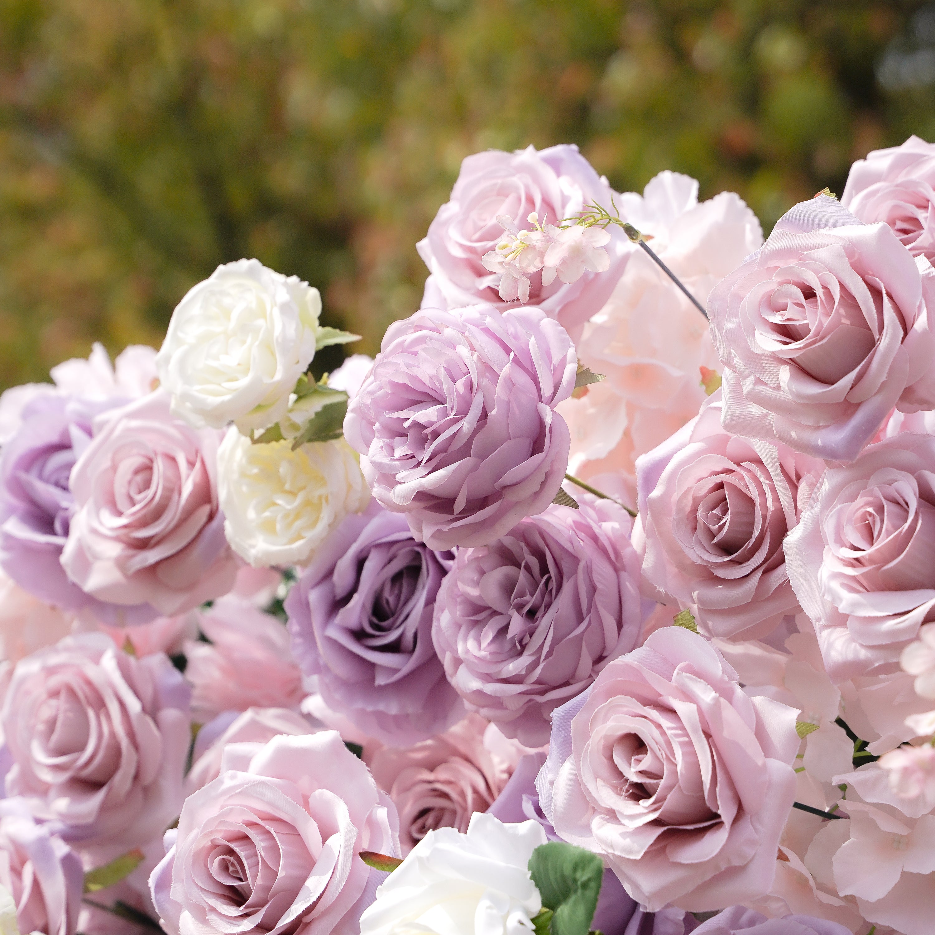 Alina:5D Fabric Artificial rolling up curtain flower wall