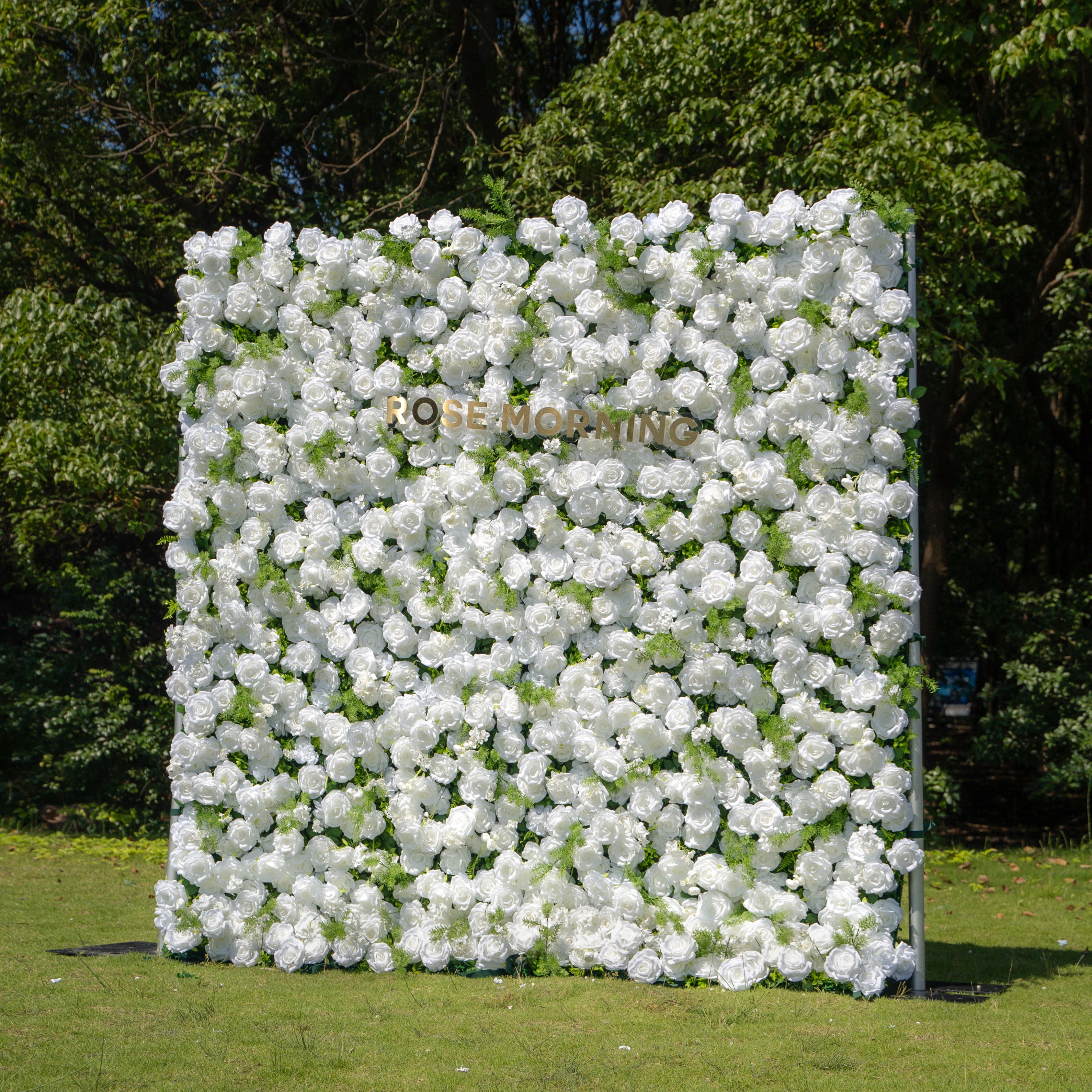 Forest:5D Fabric Artificial rolling up curtain flower wall