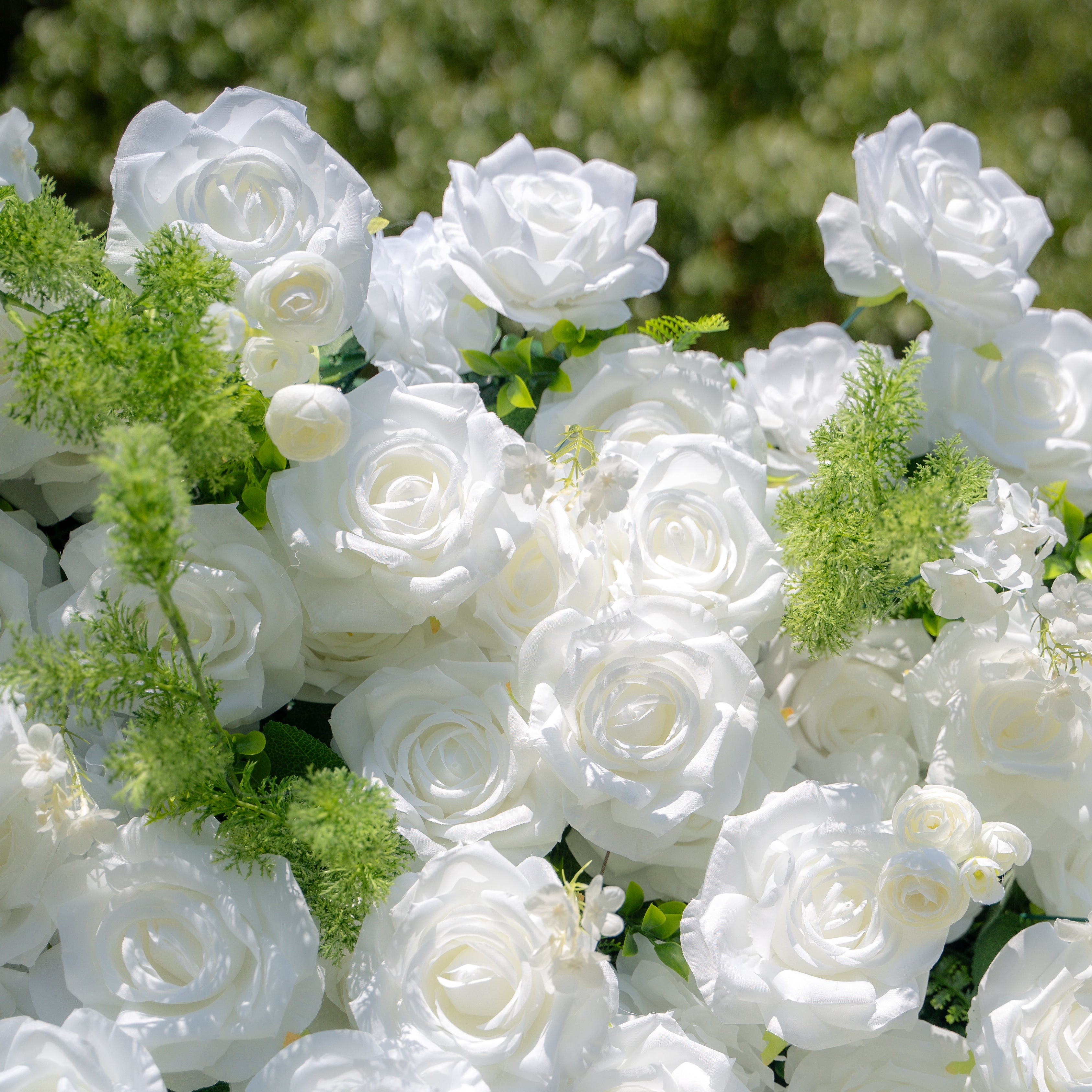 Forest:5D Fabric Artificial rolling up curtain flower wall
