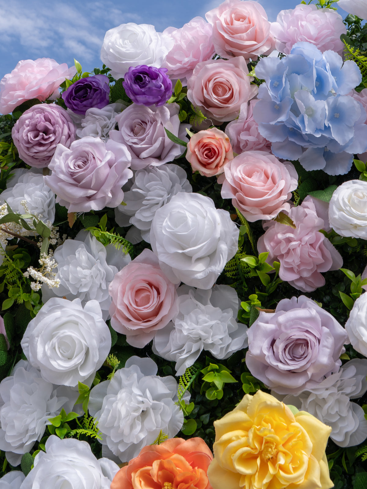 Ginger: 3D Fabric Artificial Zip Up Curtain Flower Wall For Wedding and Events Decoration
