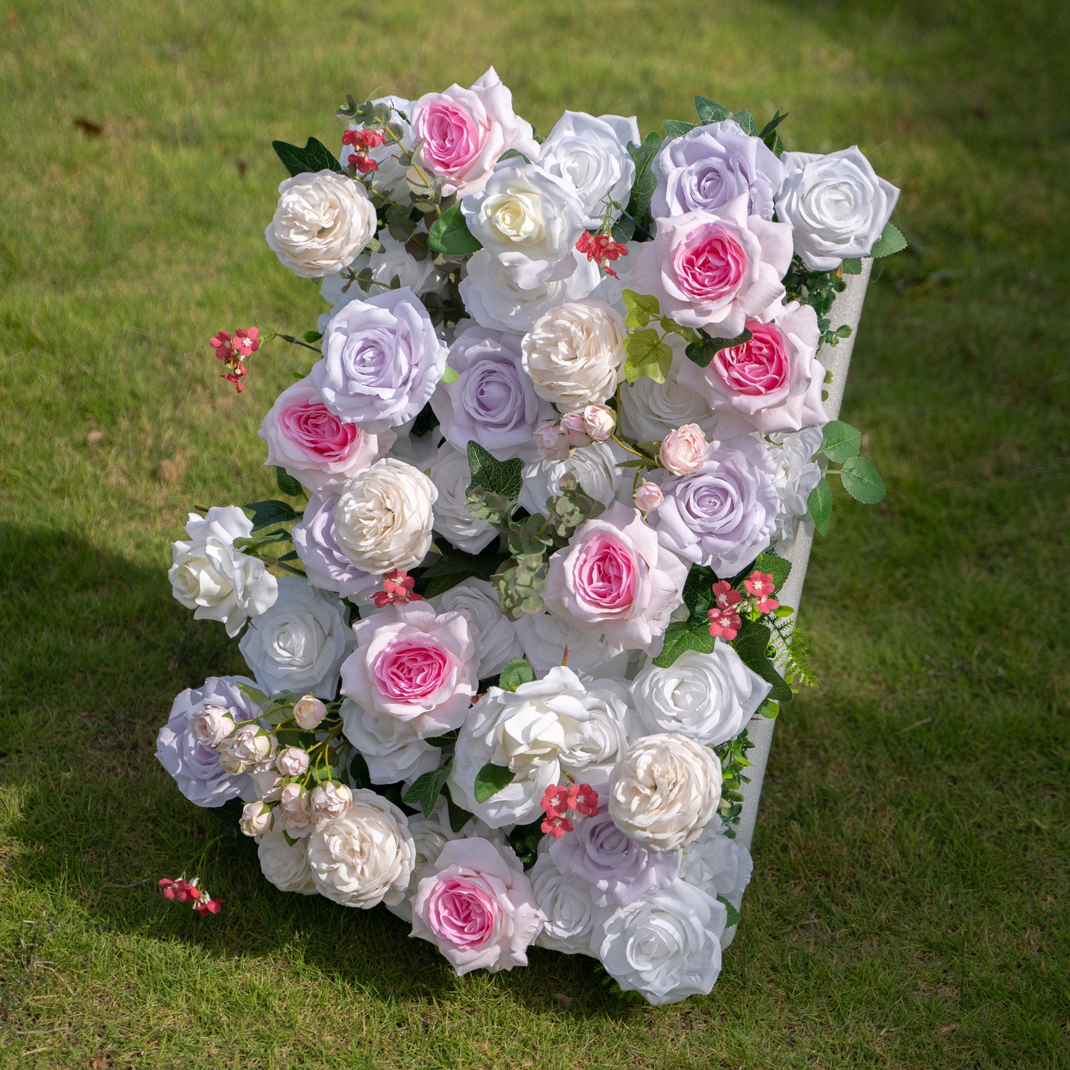 Marielle:5D Fabric Artificial rolling up curtain flower wall