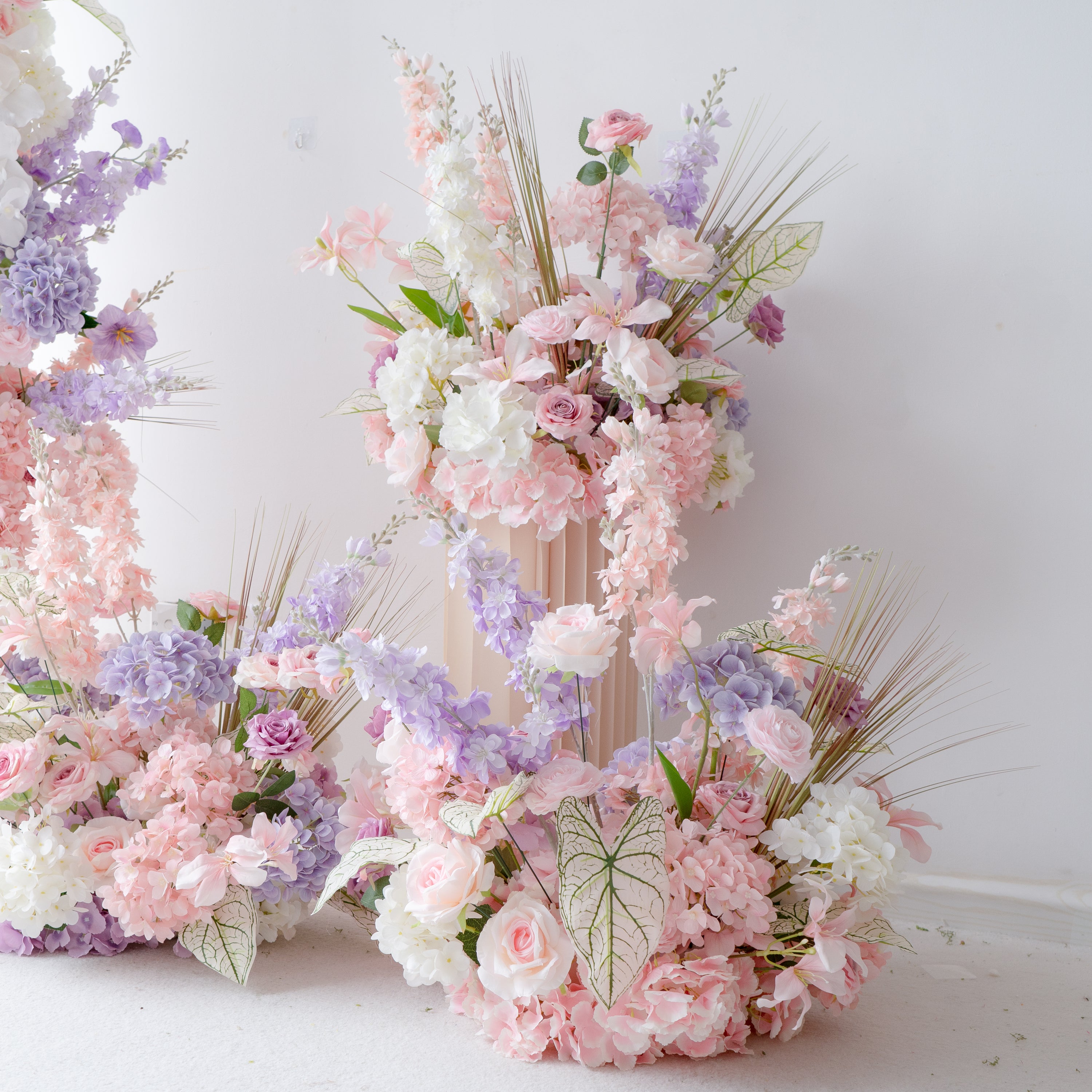 Eirene New Wedding Party Background Floral Arch Decoration Including Frame, Pillar and 3 Runners