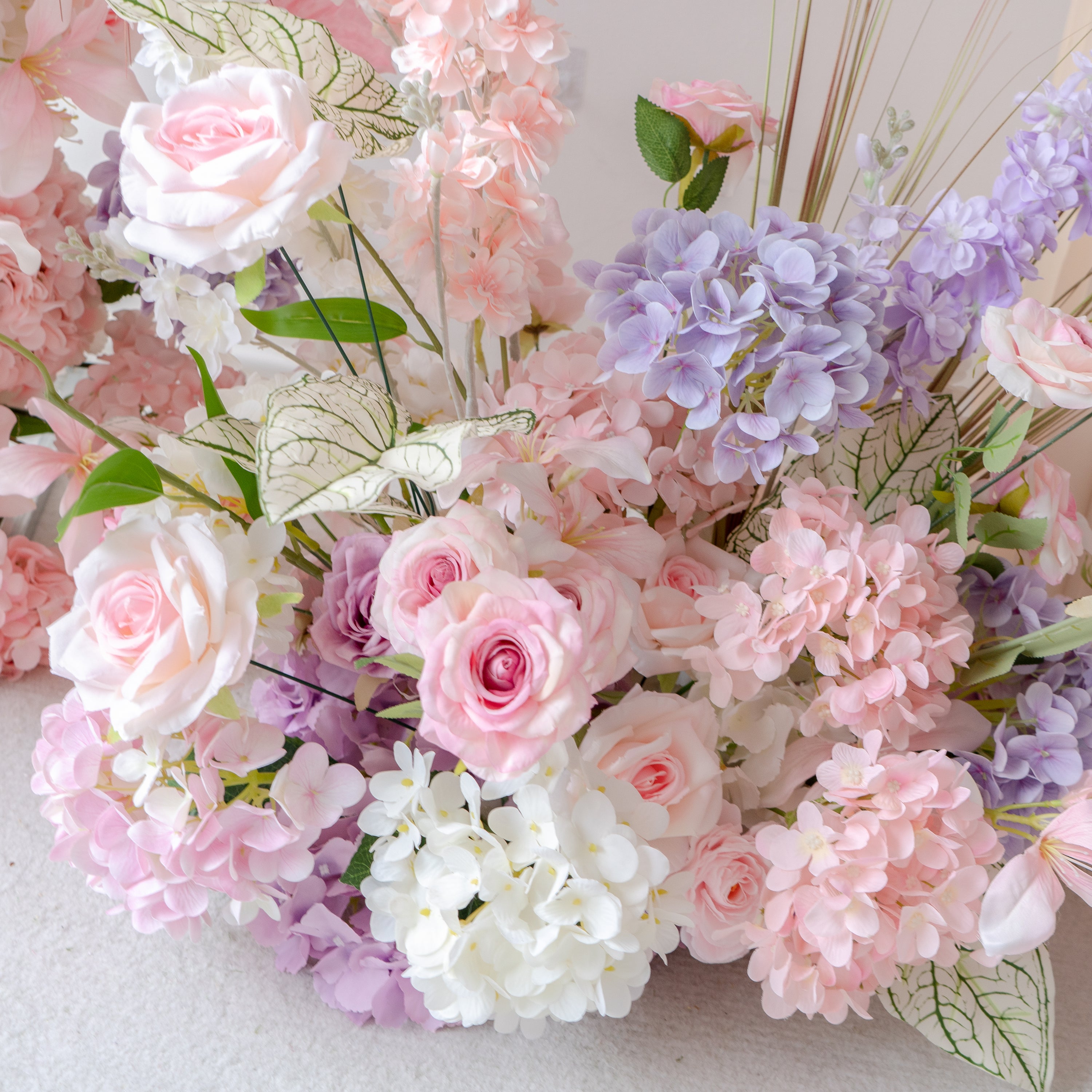 Eirene New Wedding Party Background Floral Arch Decoration Including Frame, Pillar and 3 Runners