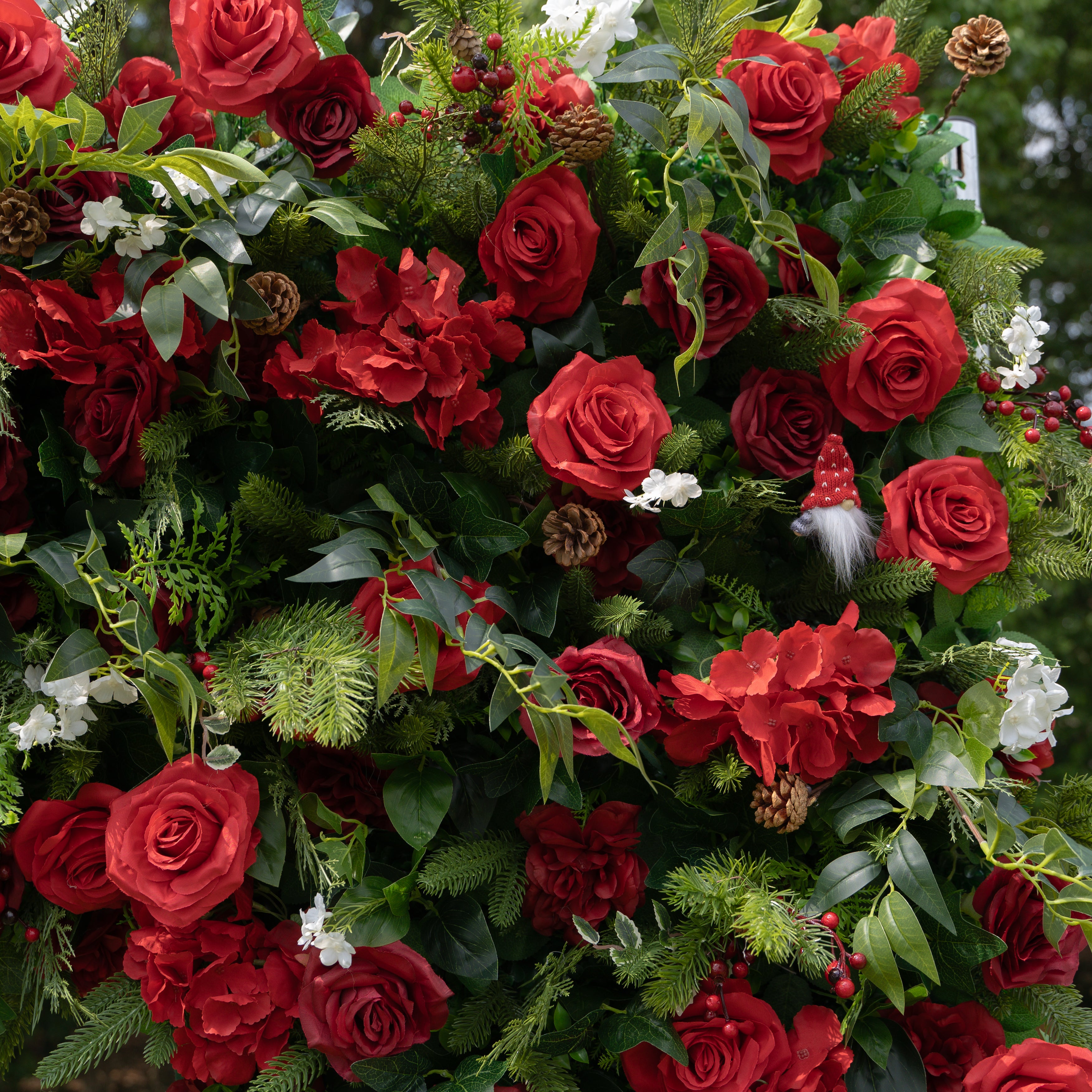 MC Arch :Christmas Party Background Floral Arch Decoration