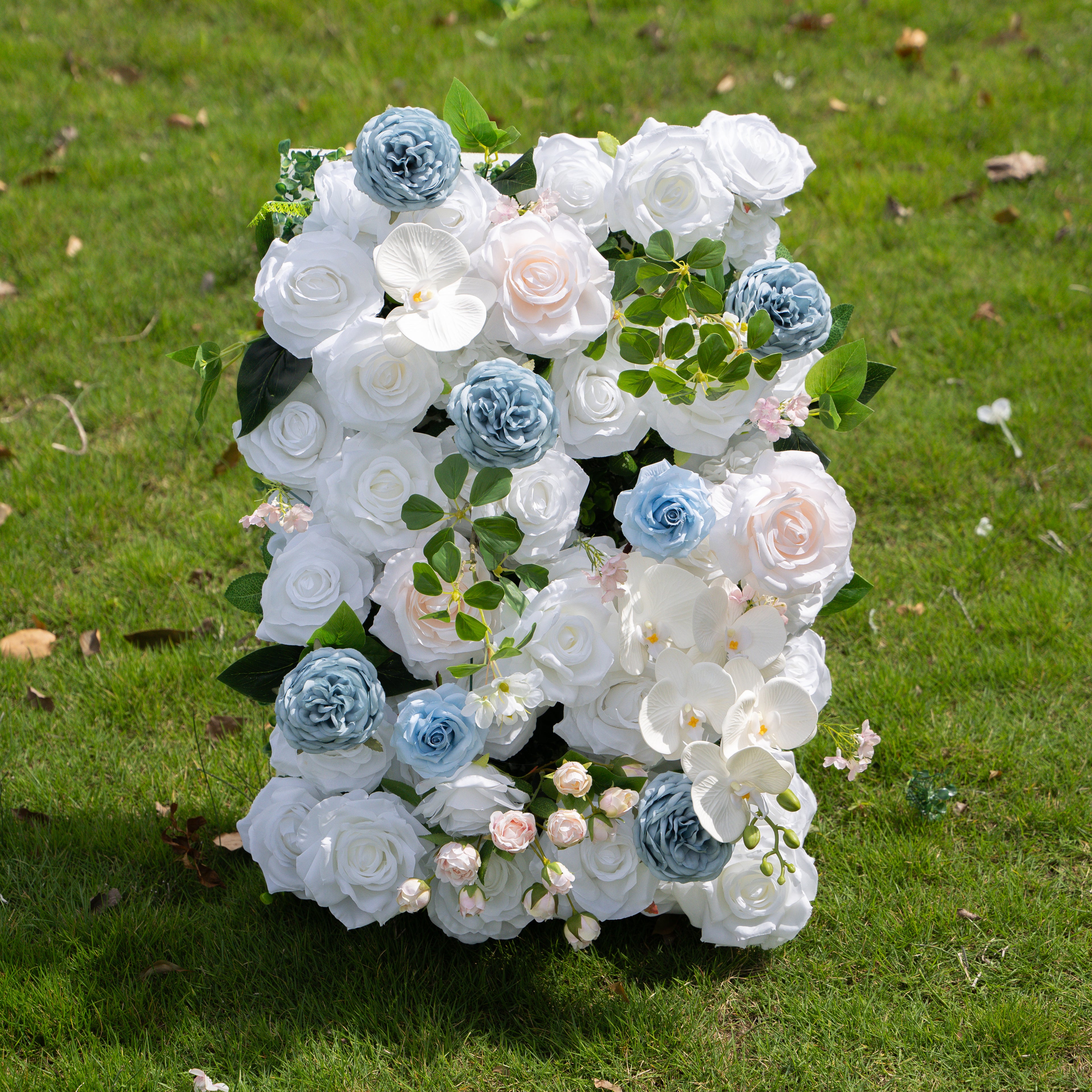 Denaya:5D Fabric Artificial rolling up curtain flower wall
