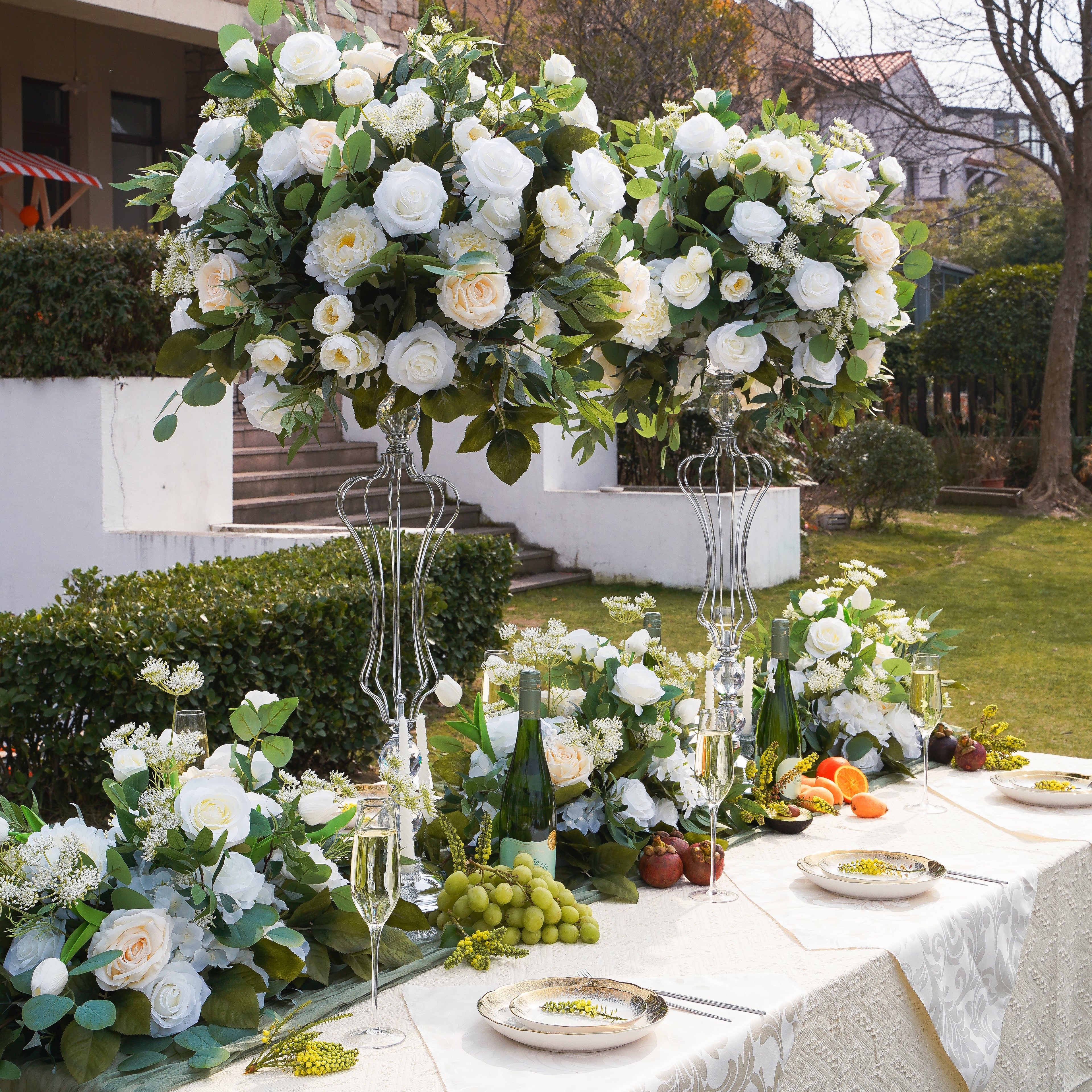 Daphne:2023 New Flower Centerpiece Bouquet Table Decoration Flower Ball R047 Rose Morning