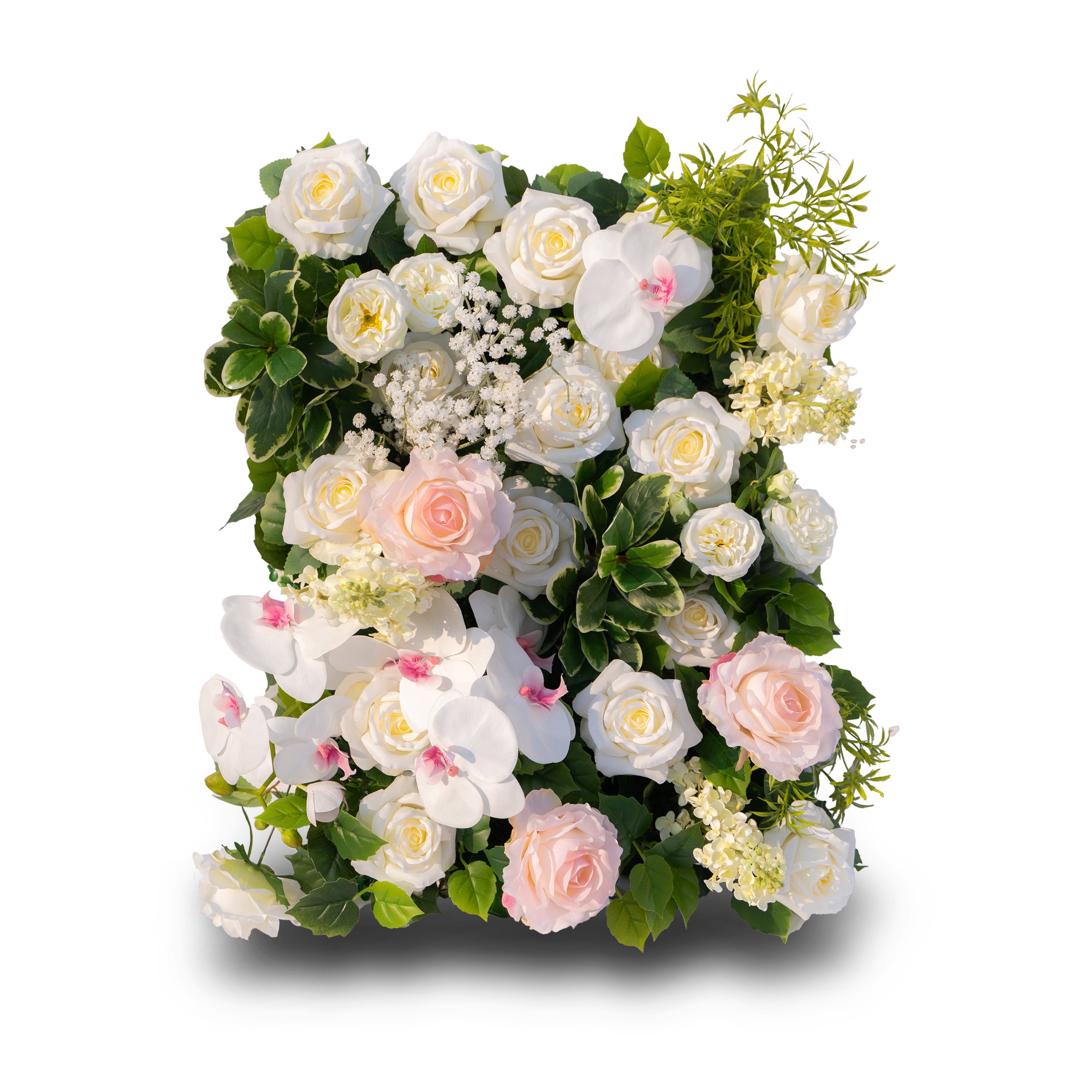 Nicolas:5D Fabric Artificial rolling up curtain flower wall