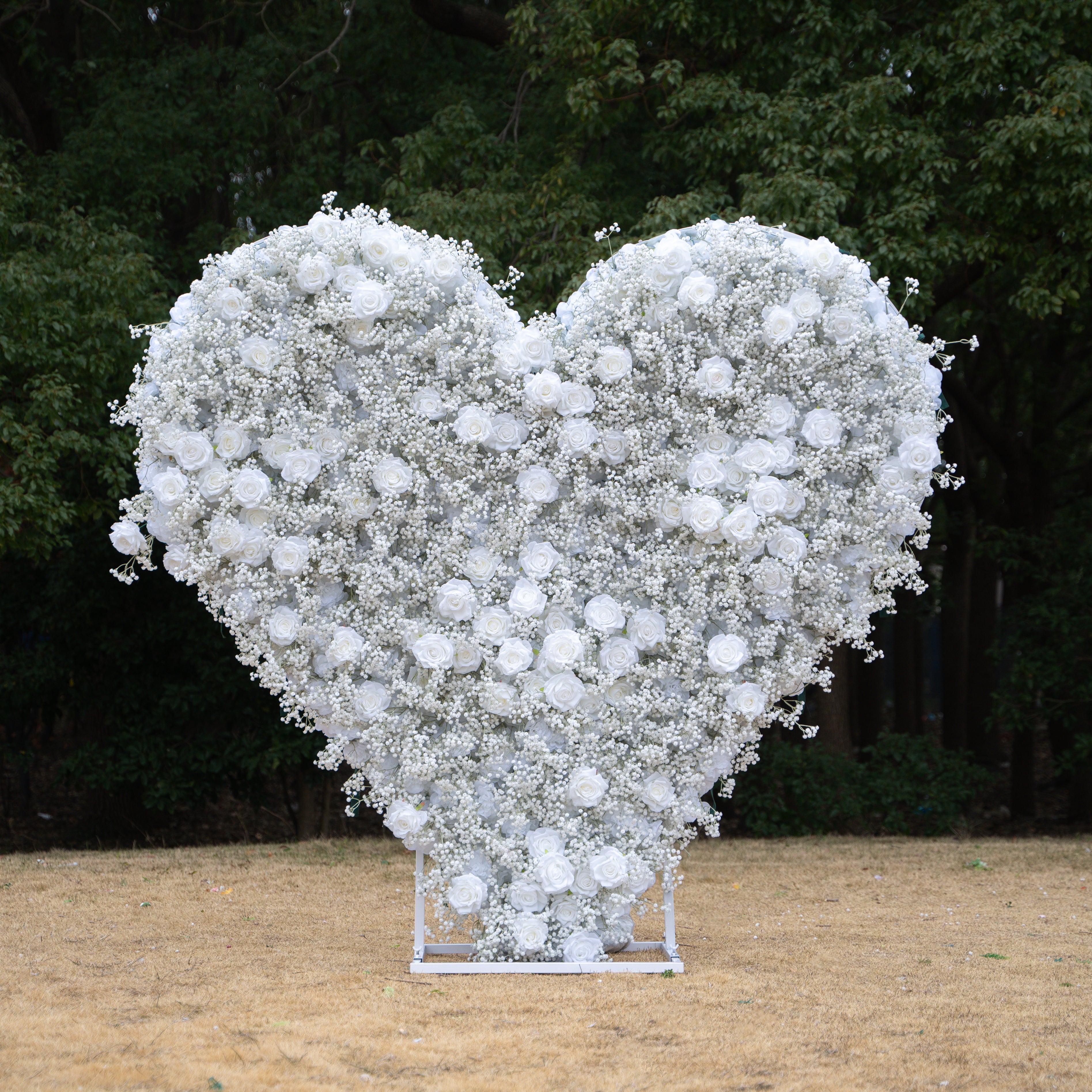 Baby Heart Wall:3D Fabric Artificial rolling up curtain flower wall