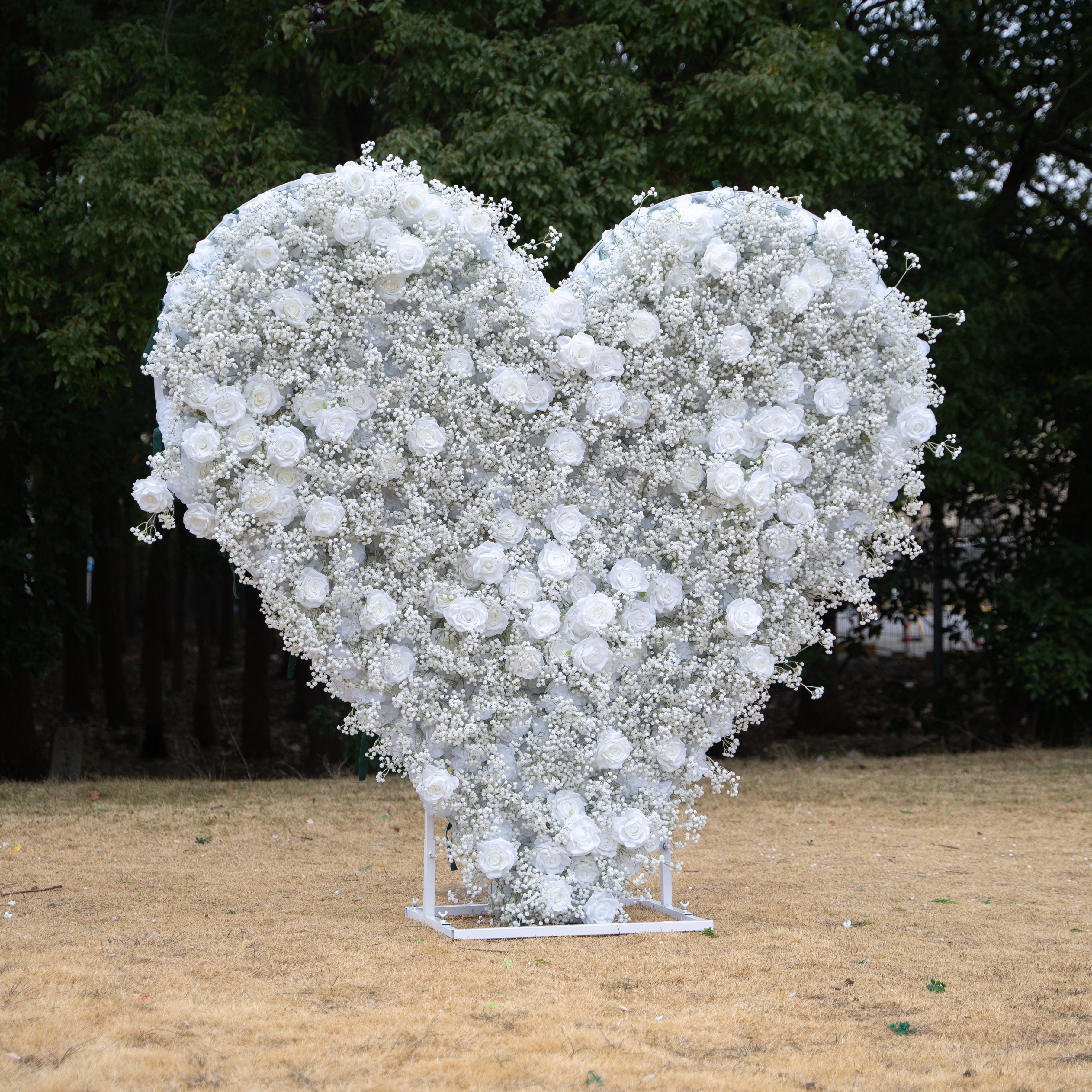 Baby Heart Wall:3D Fabric Artificial rolling up curtain flower wall
