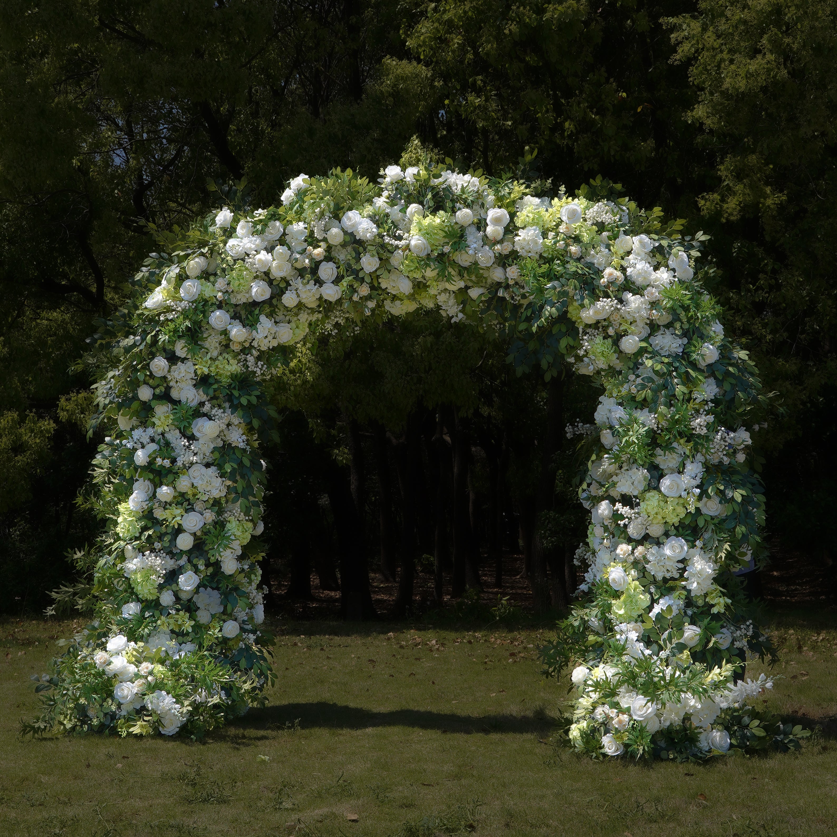 Rose Morning Arcadia Flower Arch is a floral arch made of artificial flowers for weddings, parties, birthdays and other events. The flower arch is made of metal frame, easy to assemble and disassemble. Big enough for your guests to take pictures and keep. Flower arches are made of high quality material and durable. The color of the floral arch can be chosen according to your wedding theme. A floral arch is the perfect decoration for any occasion and is sure to impress your guests.