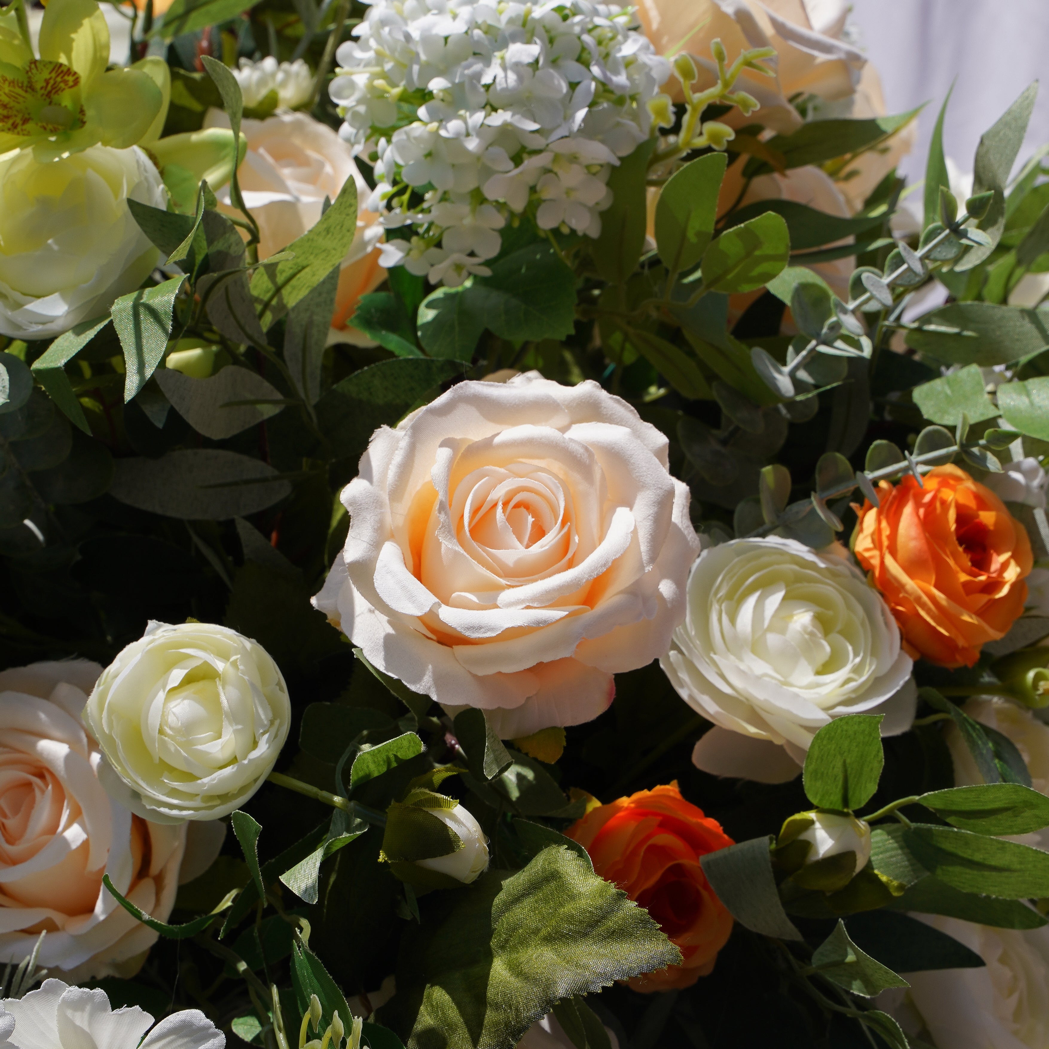 Mila Flower Ball:2023 New Flower Centerpiece Bouquet Table Decoration Flower Ball R049 Rose Morning