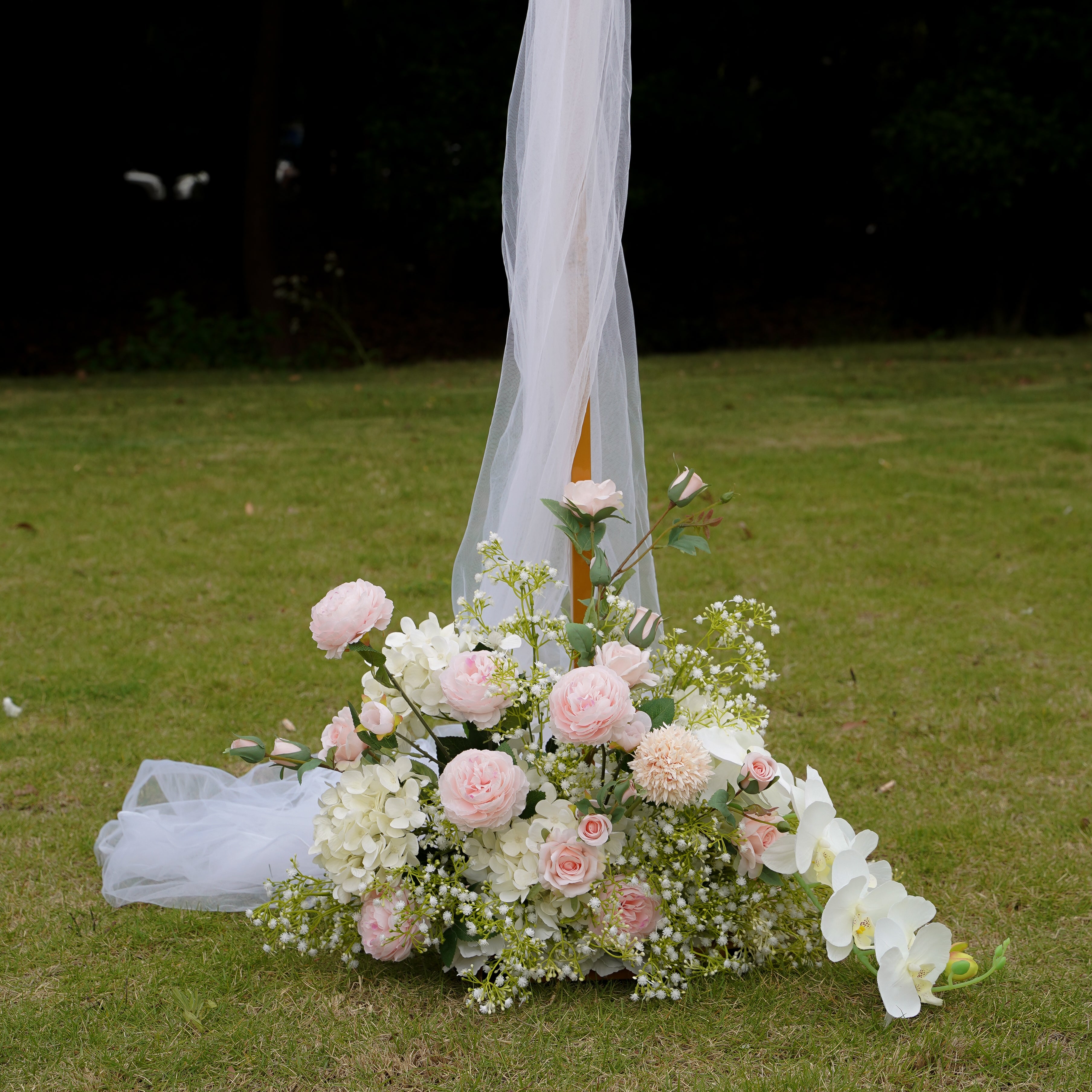 Iris:2023 New Wedding Party Background Floral Arch Decoration Including Frame Rose Morning