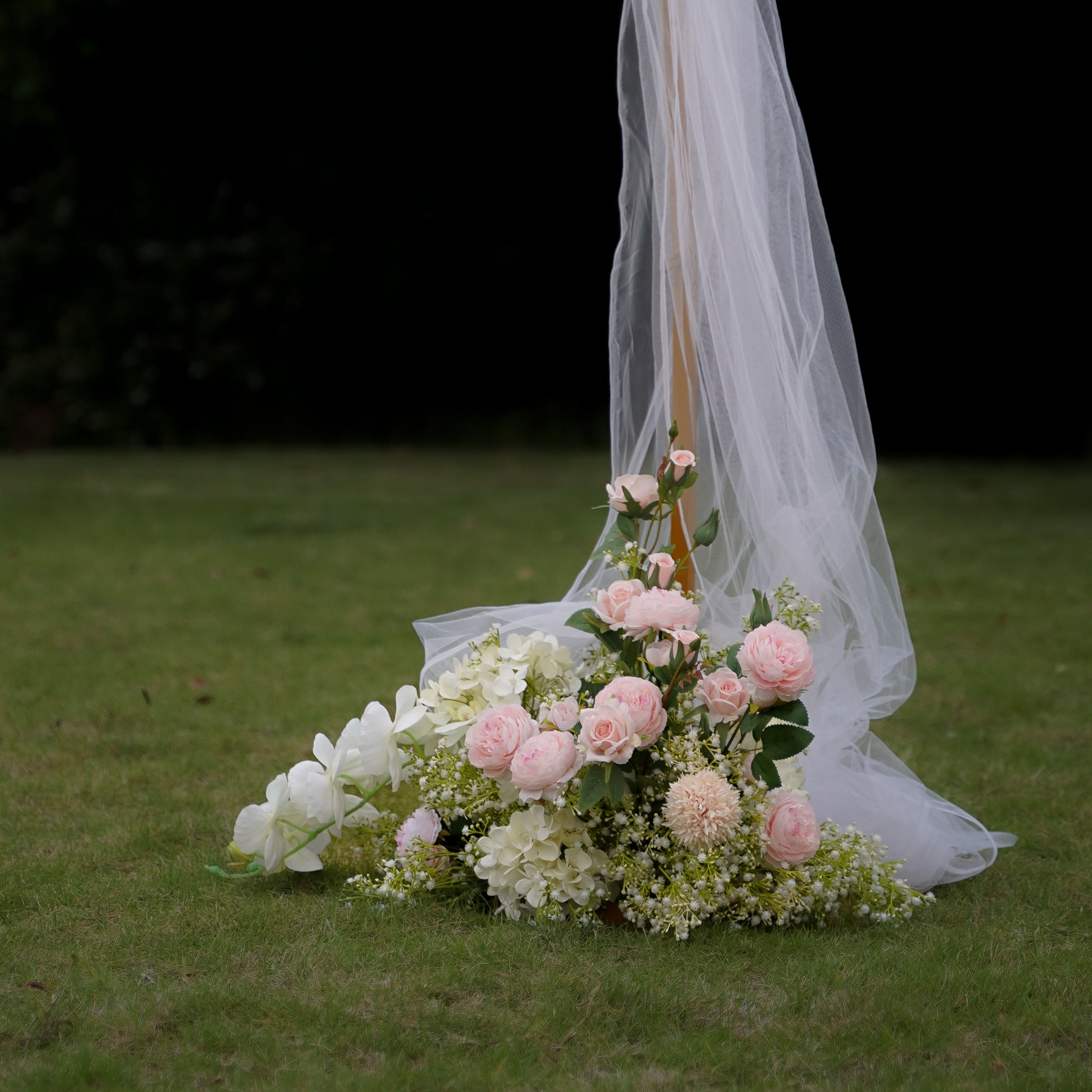 Iris:2023 New Wedding Party Background Floral Arch Decoration Including Frame Rose Morning