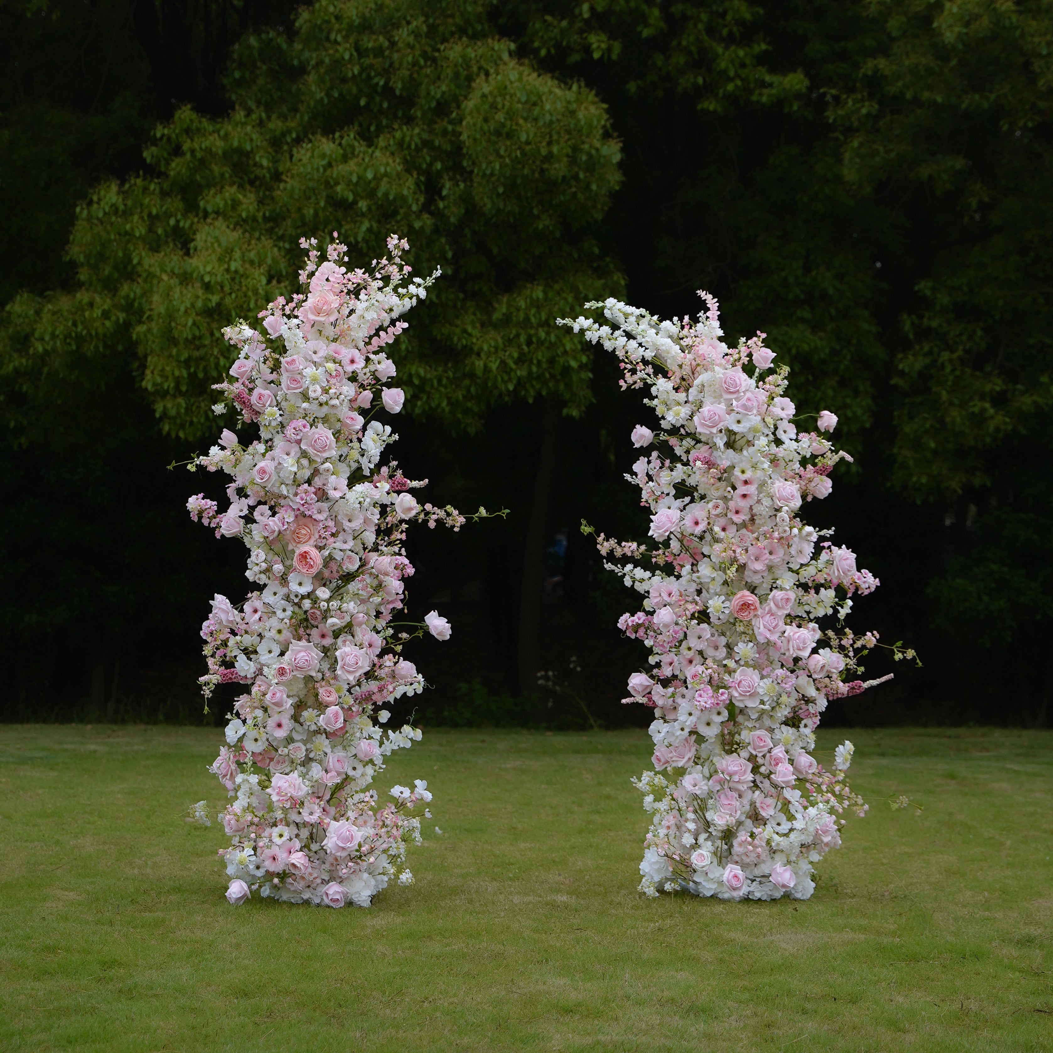 Ruby:2023 New Wedding Party Background Floral Arch Decoration Including Frame -R997 Rose Morning