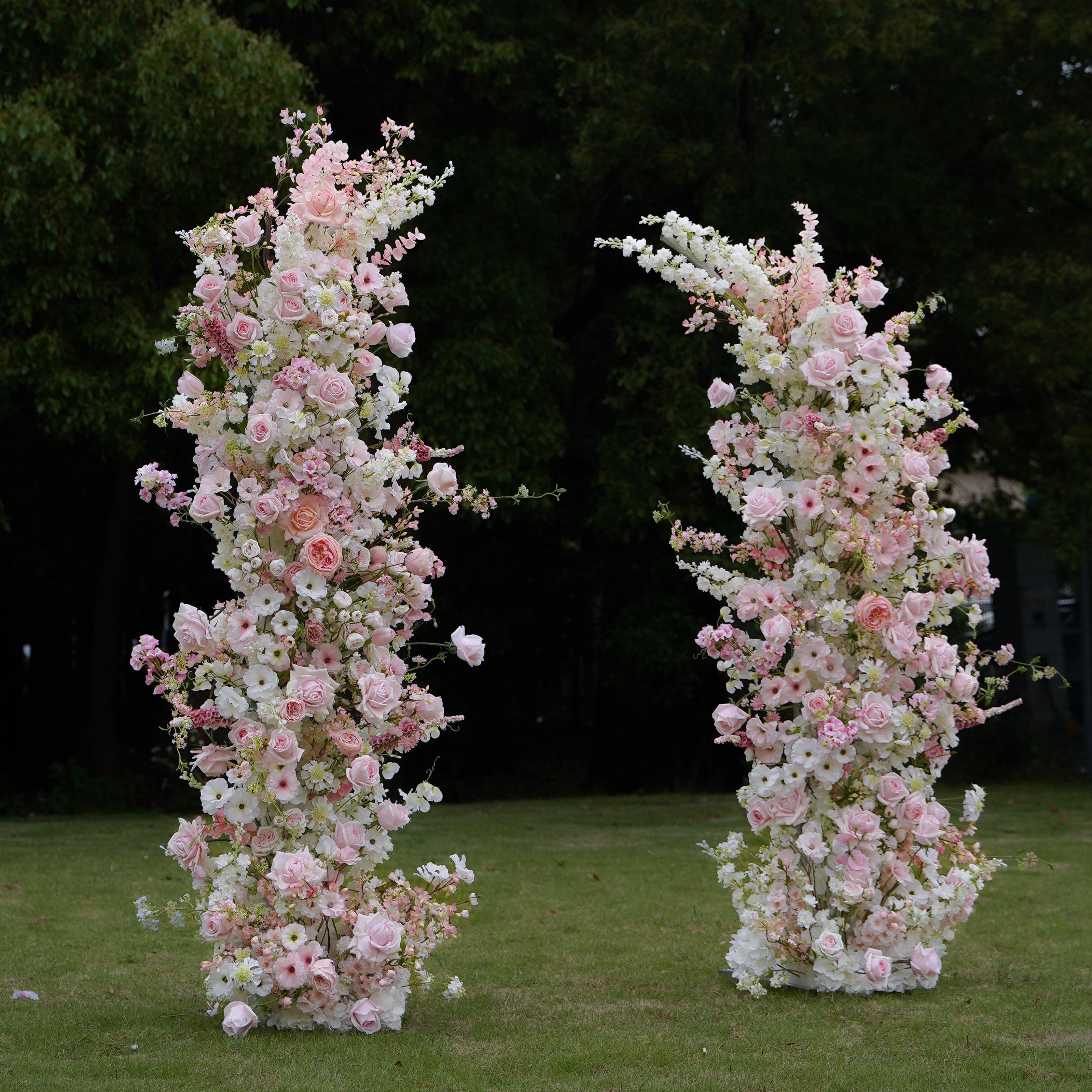 Ruby:2023 New Wedding Party Background Floral Arch Decoration Including Frame -R997 Rose Morning