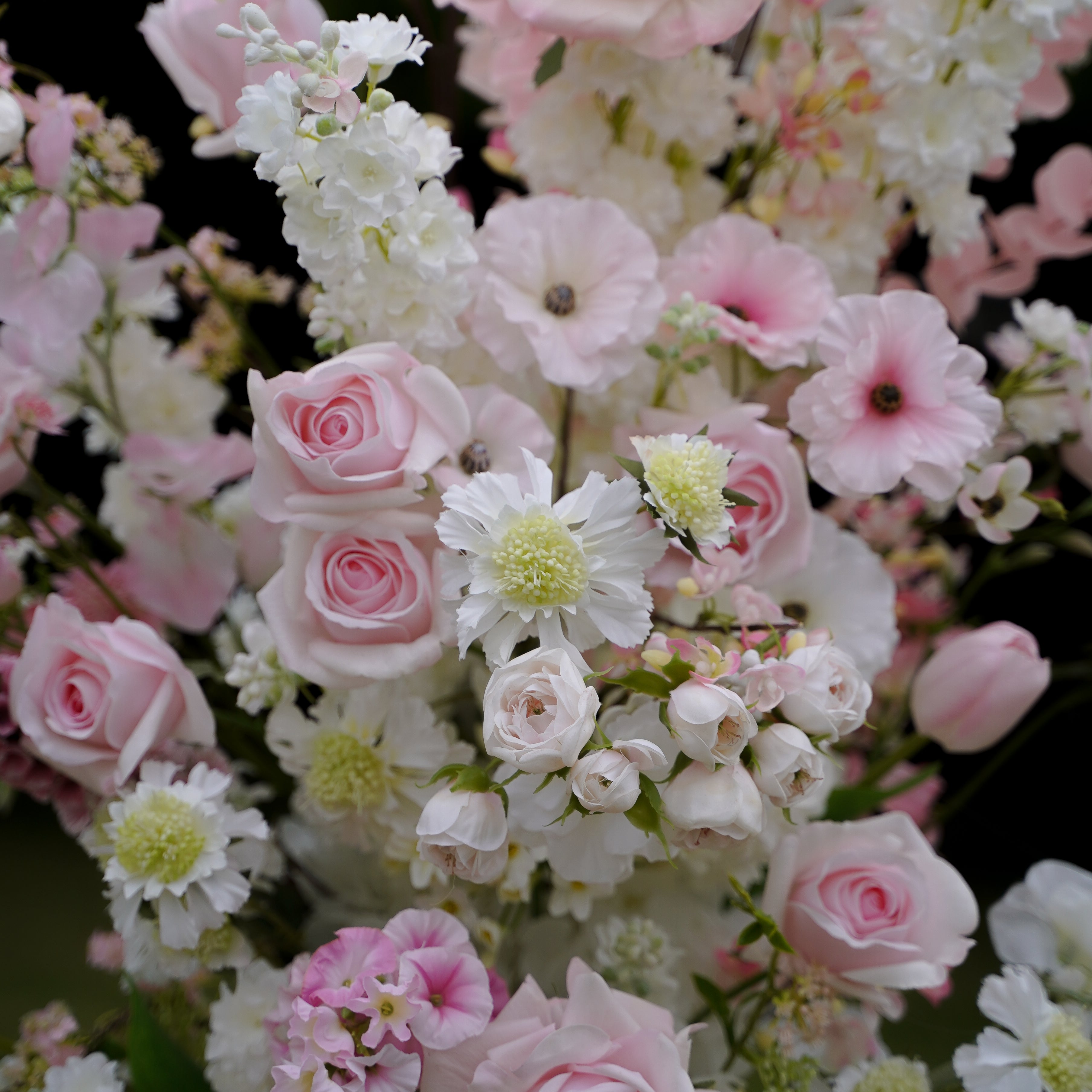 Ruby:2023 New Wedding Party Background Floral Arch Decoration Including Frame -R997 Rose Morning