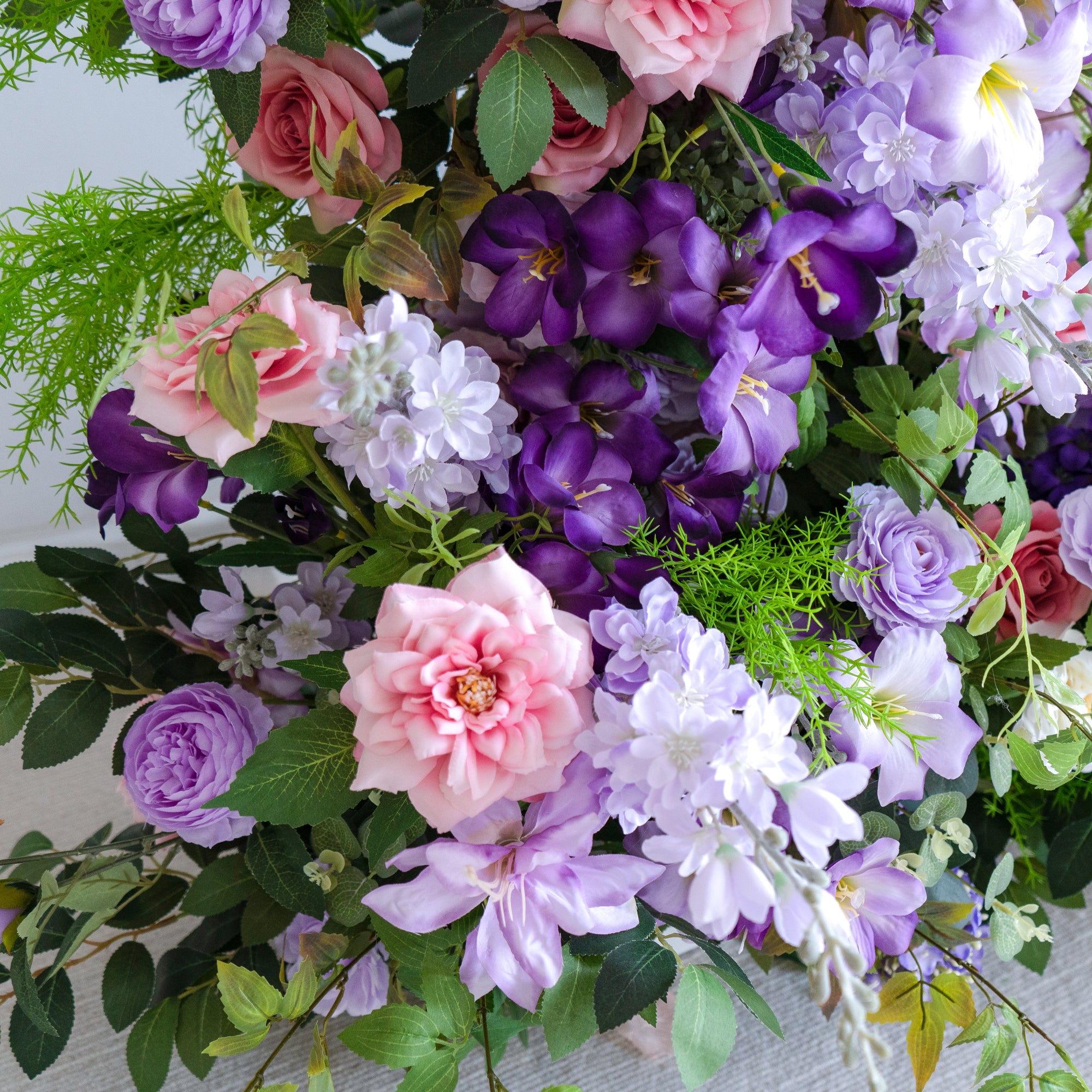Elaia: Wedding Party Background Floral Arch Decoration (Including Frame)