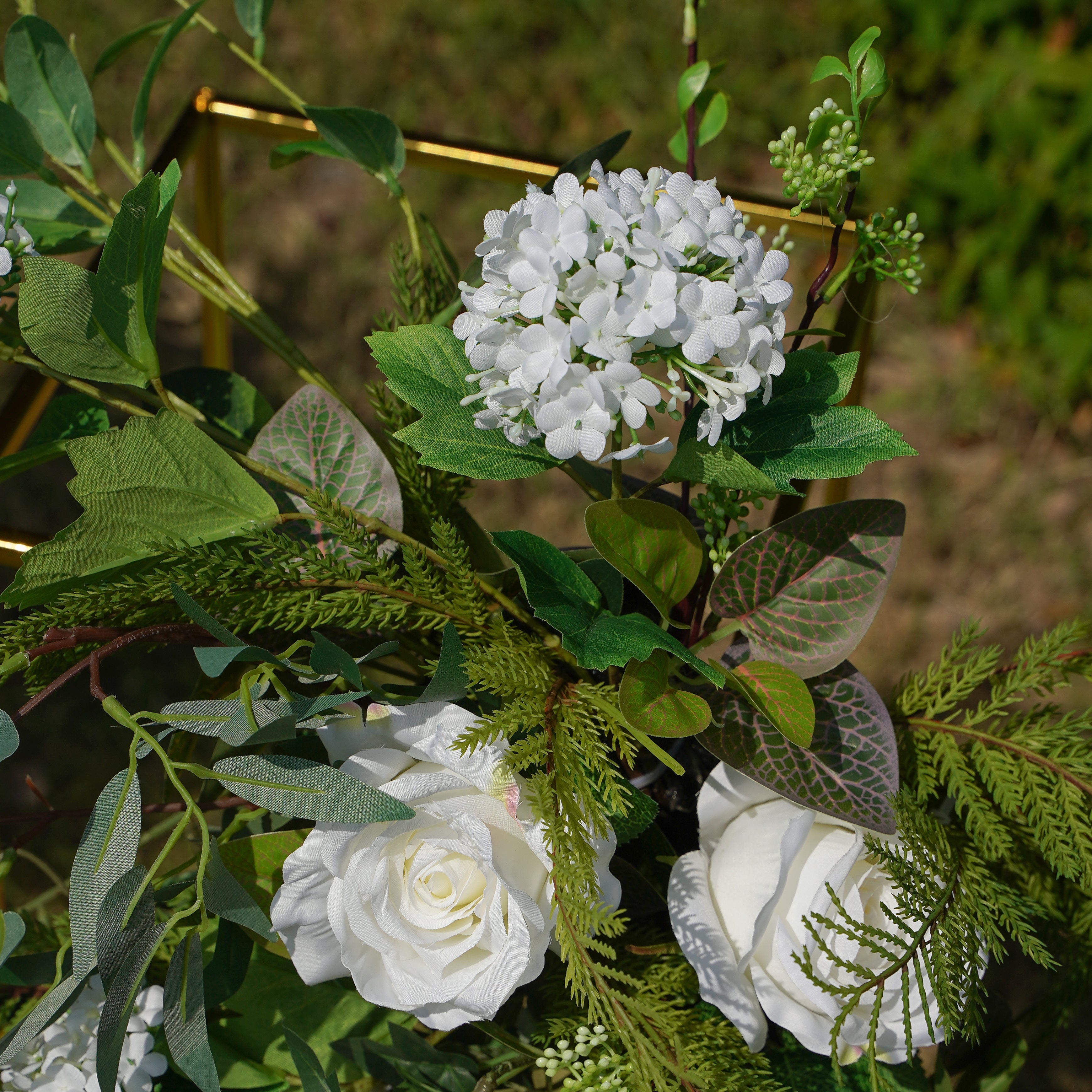 W030:2023 New Flower Centerpiece Bouquet Table Decoration Flower Set Rose Morning