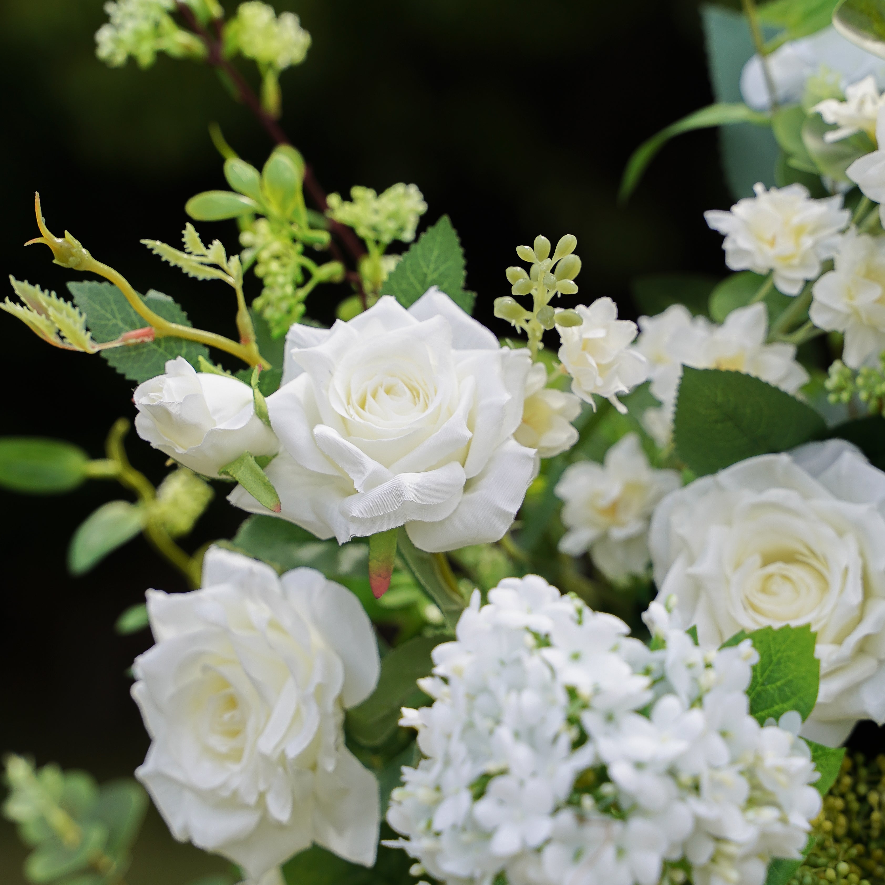 W034:2023 New Wedding Party Background Floral Arch Decoration Including Frame Rose Morning