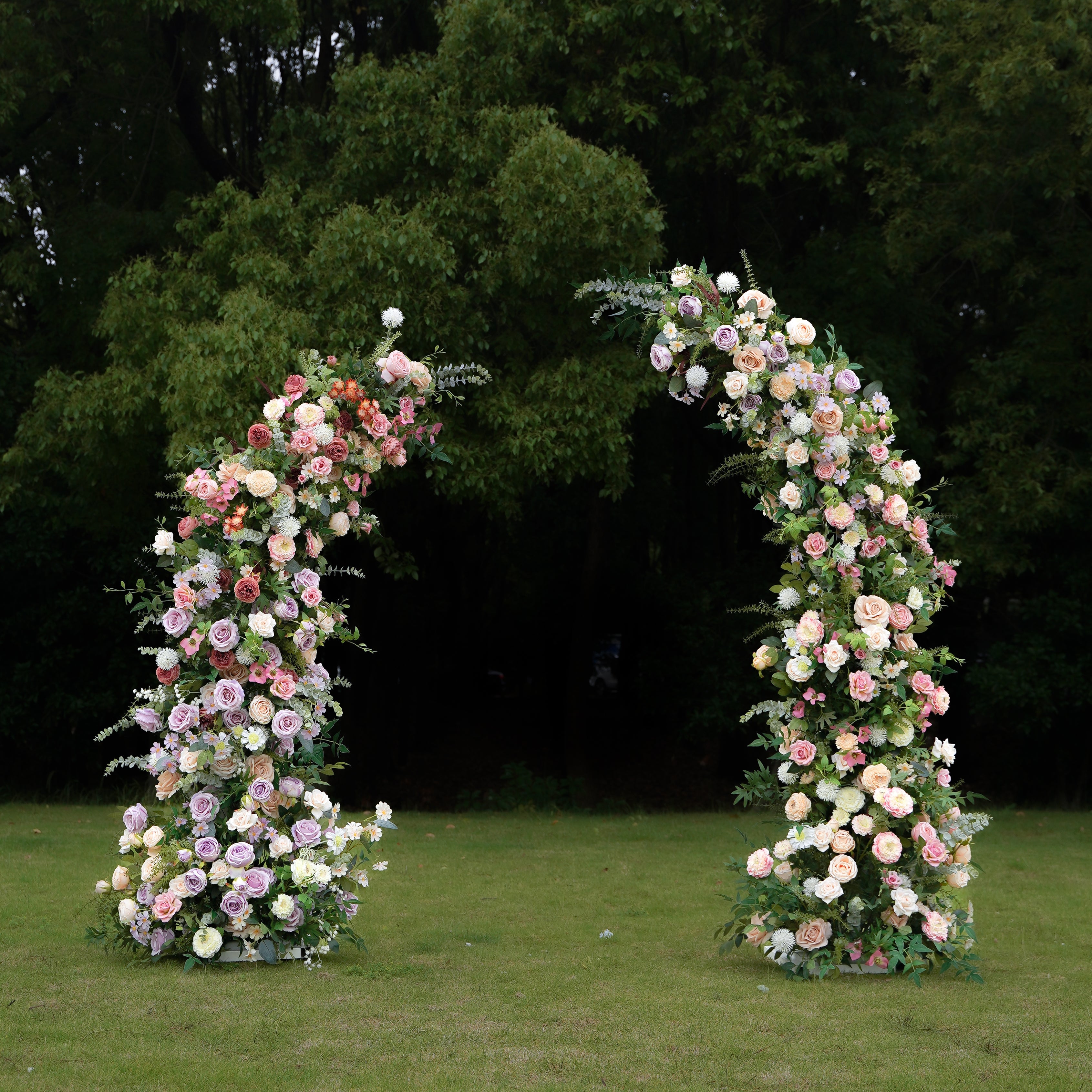 Lia:2023 New Wedding Background Floral Arch Including Frame -R963 Rose Morning
