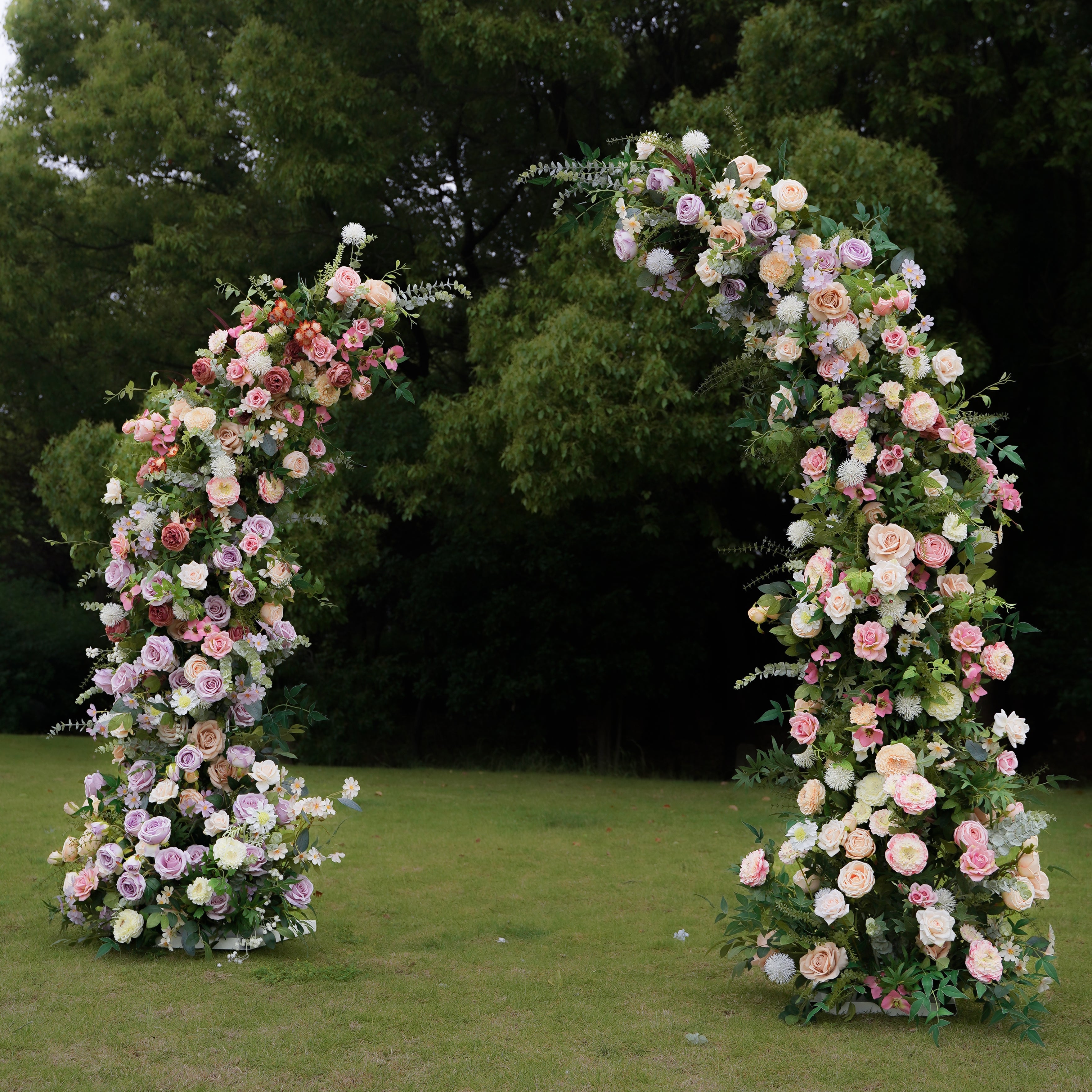 Lia:2023 New Wedding Background Floral Arch Including Frame -R963 Rose Morning