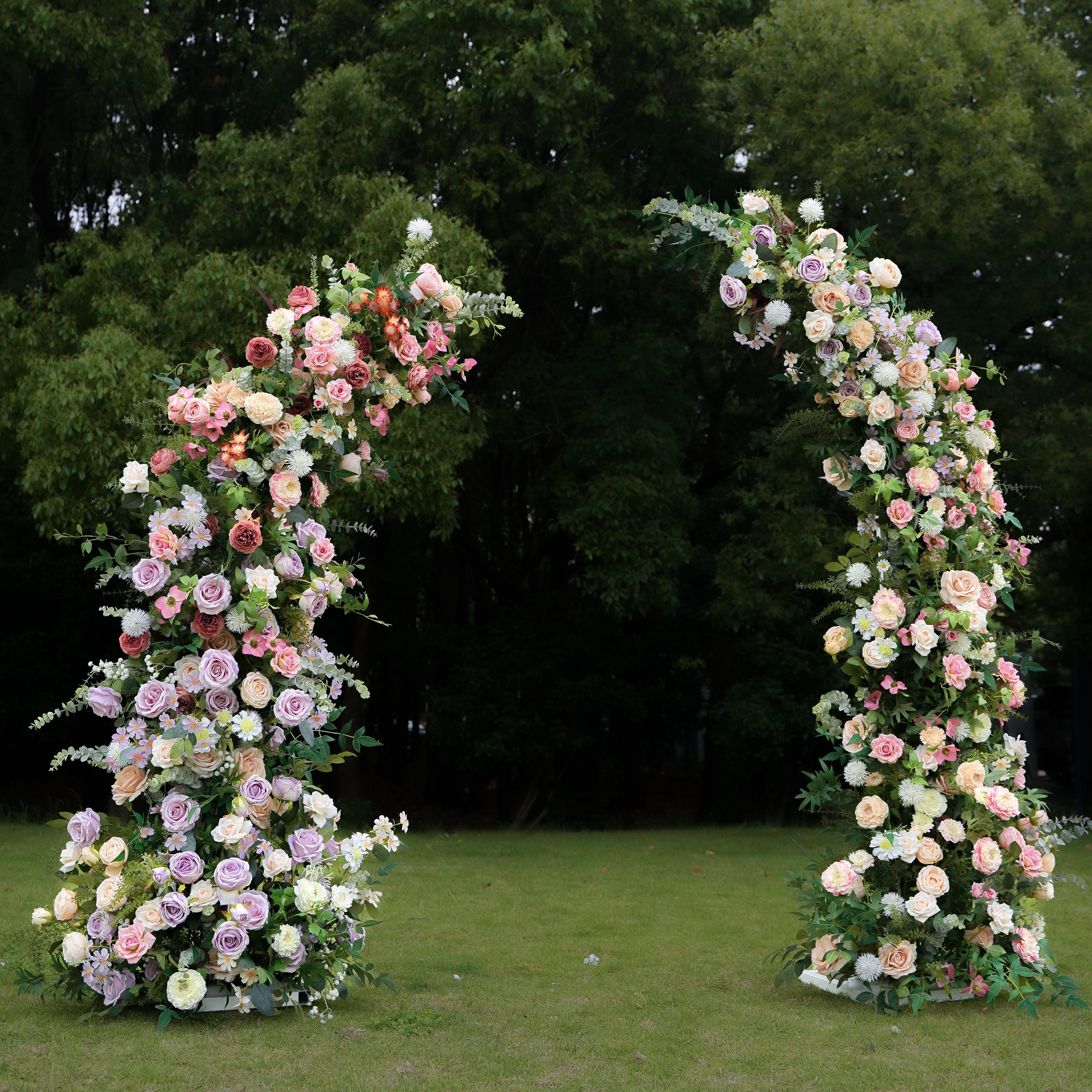 Lia:2023 New Wedding Background Floral Arch Including Frame -R963 Rose Morning