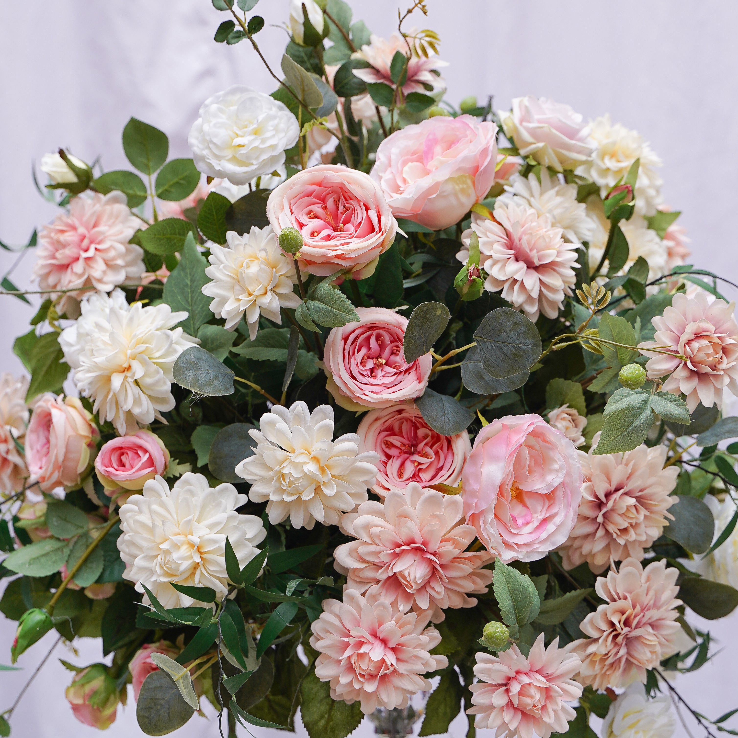 Skylar Flower Ball:Flower Centerpiece Bouquet Table Decoration Flower Ball -R065 Rose Morning