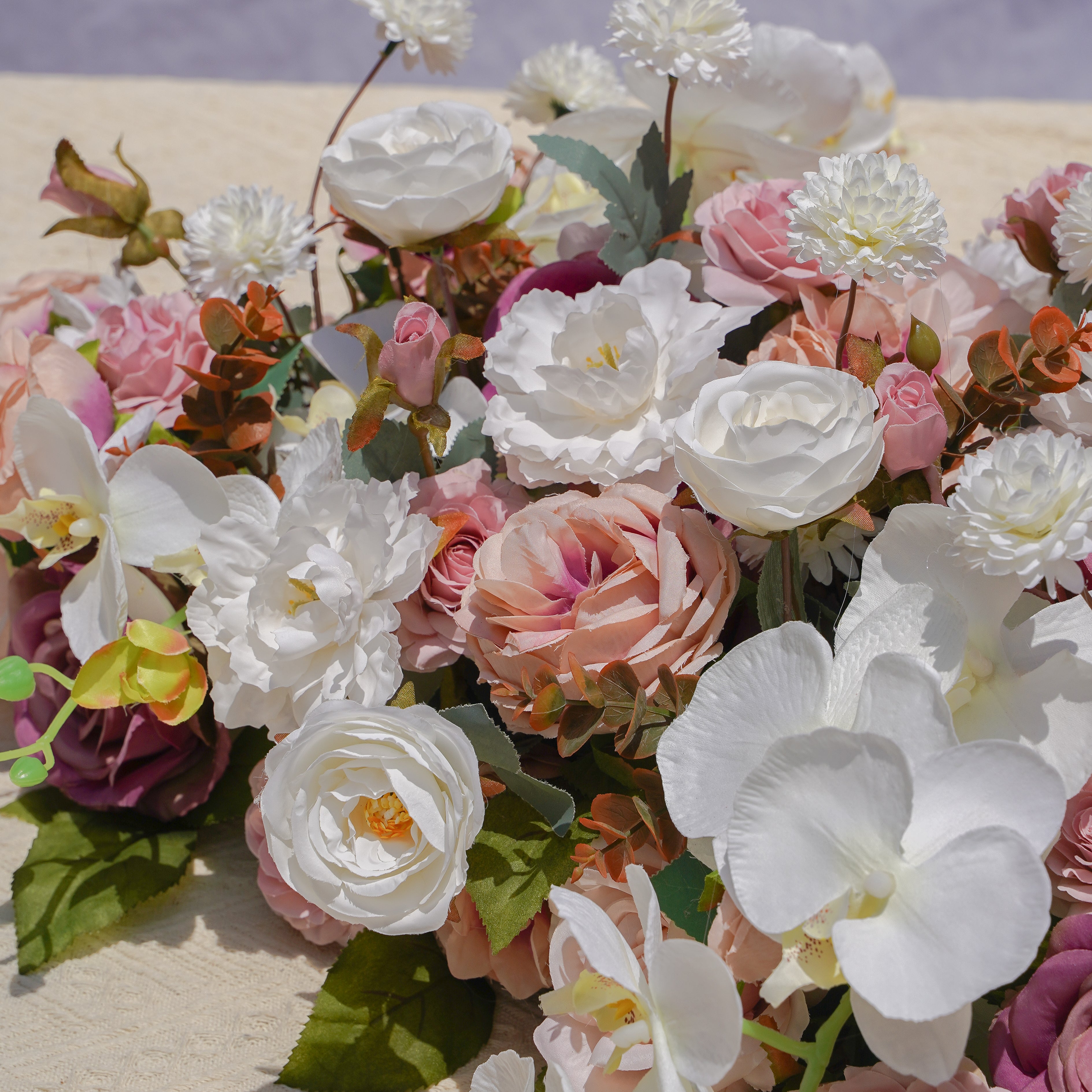 Evelyn:2023 New Wedding Party Lane Flower Row Table Decoration Rose Morning