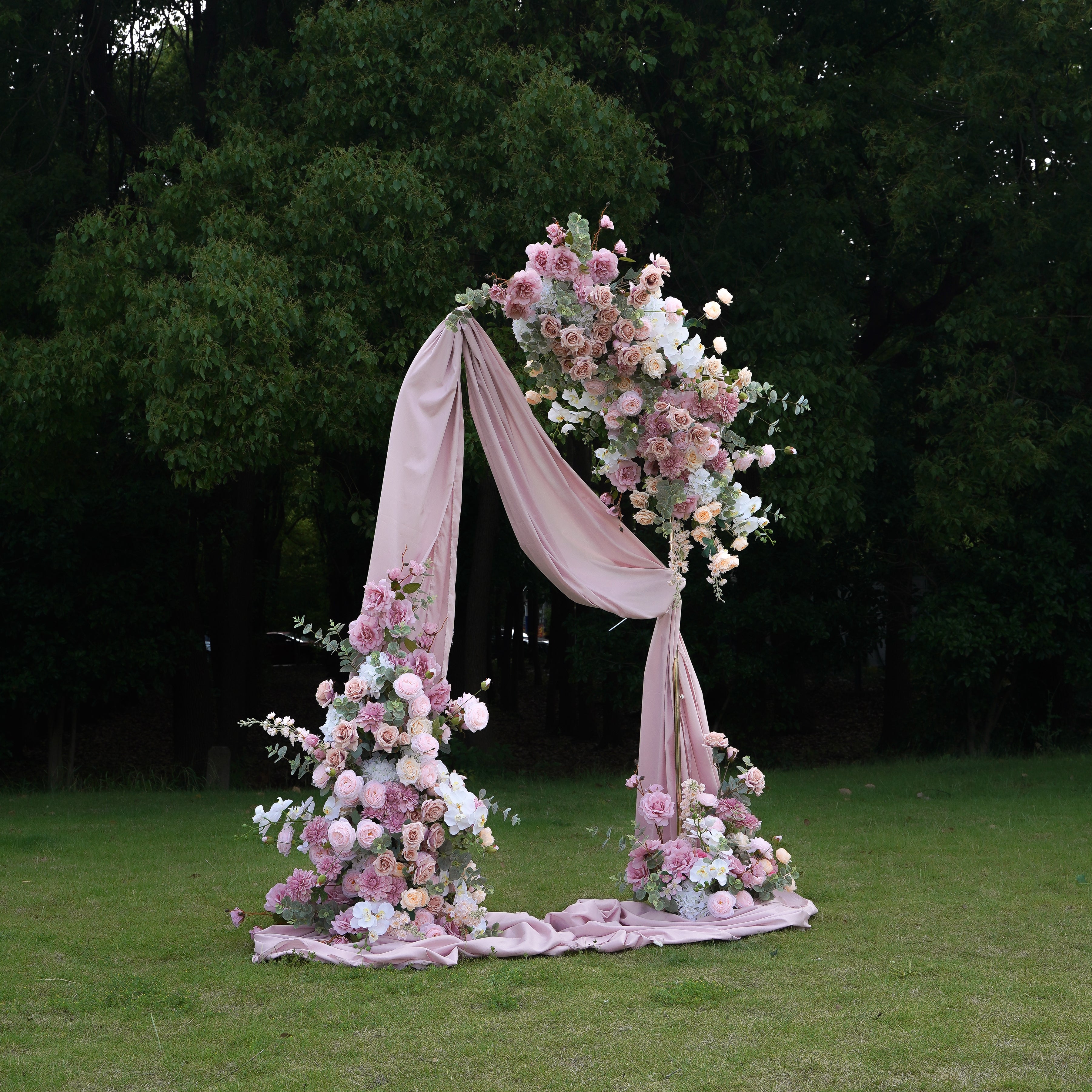 Lea:2023 New Wedding Party Background Floral Arch Decoration Including Frame Rose Morning