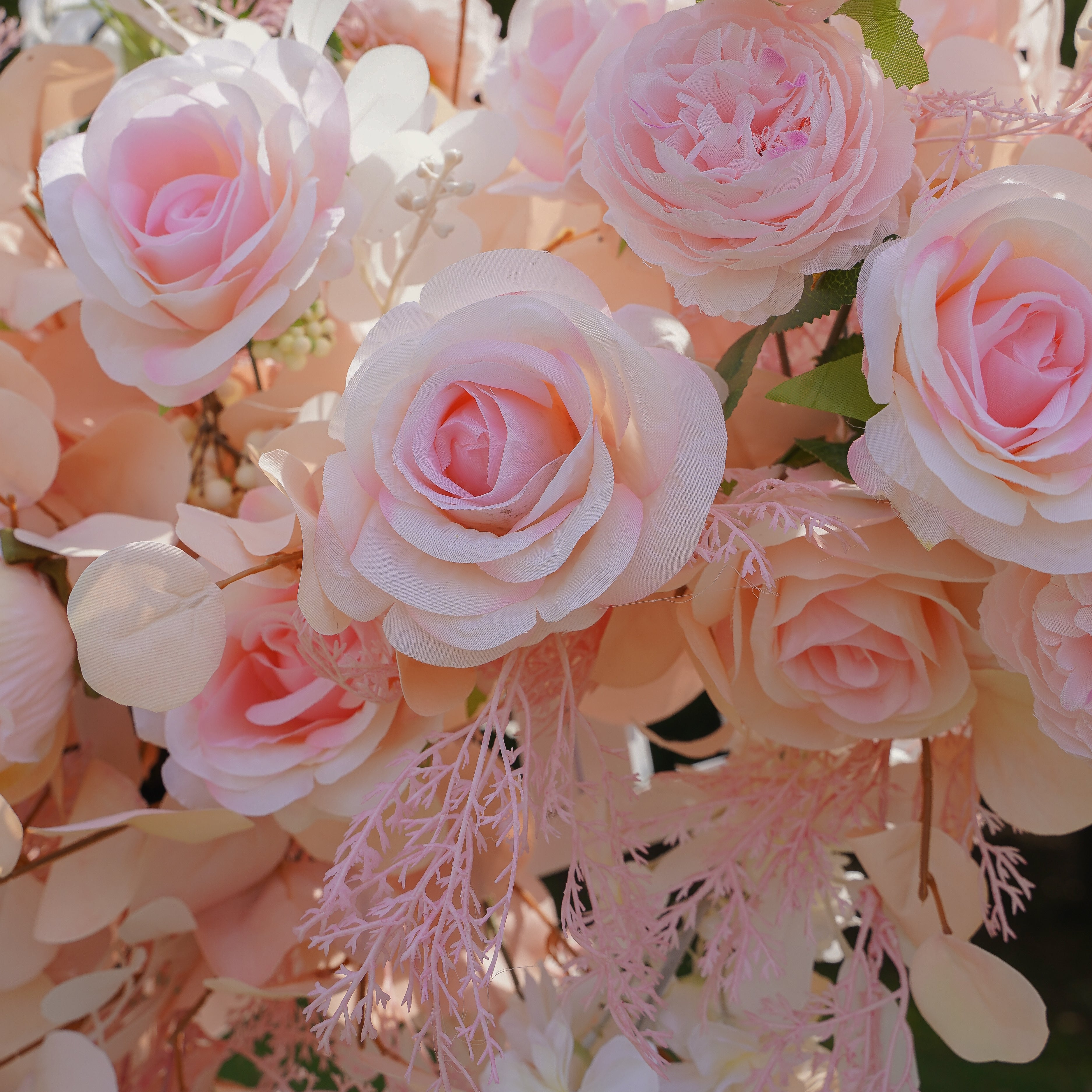 Keira:2023 New Wedding Party Background Floral Arch Decoration Including Frame Rose Morning