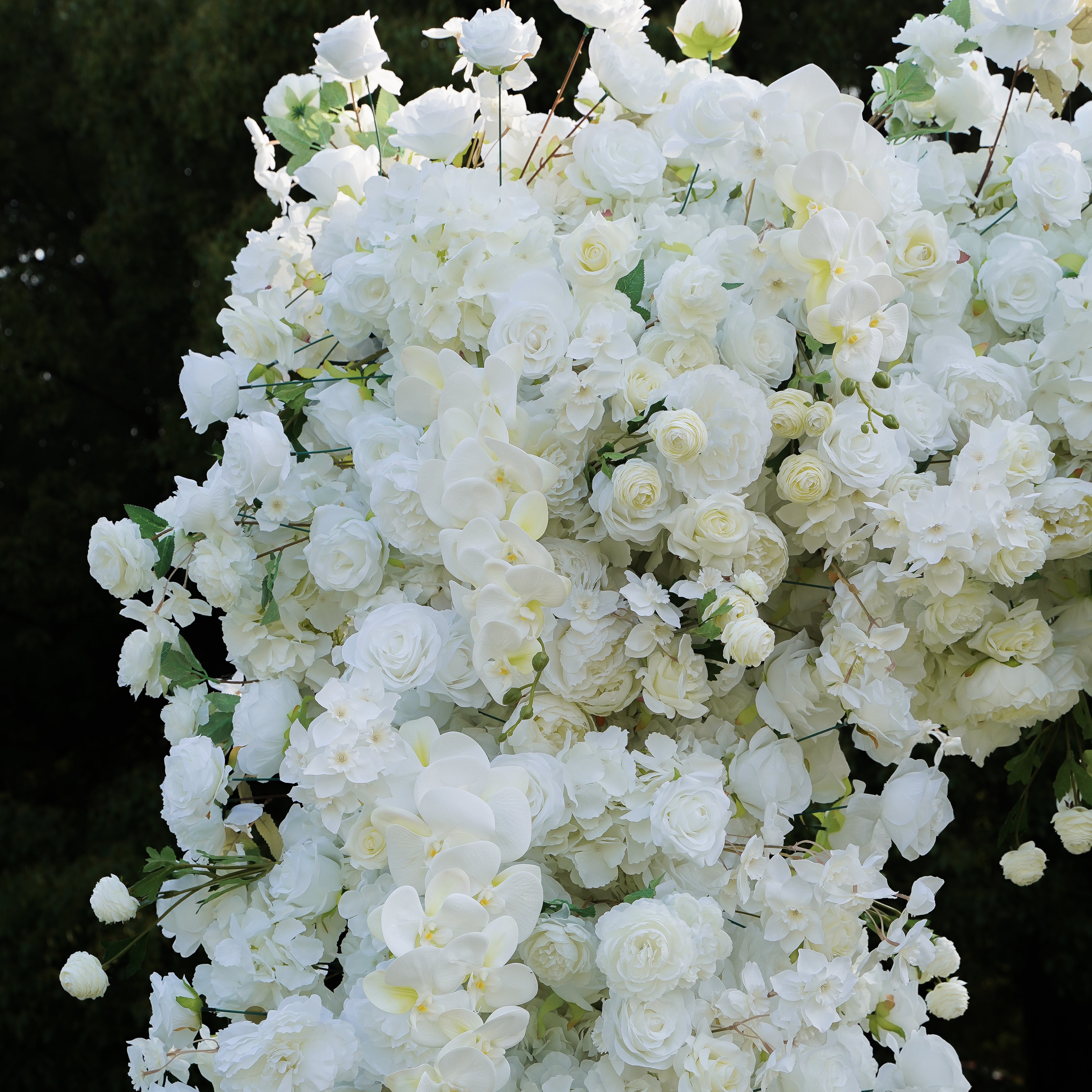 Pure:2023 New Wedding Party Background Floral Arch Decoration include Frame --R976 Rose Morning