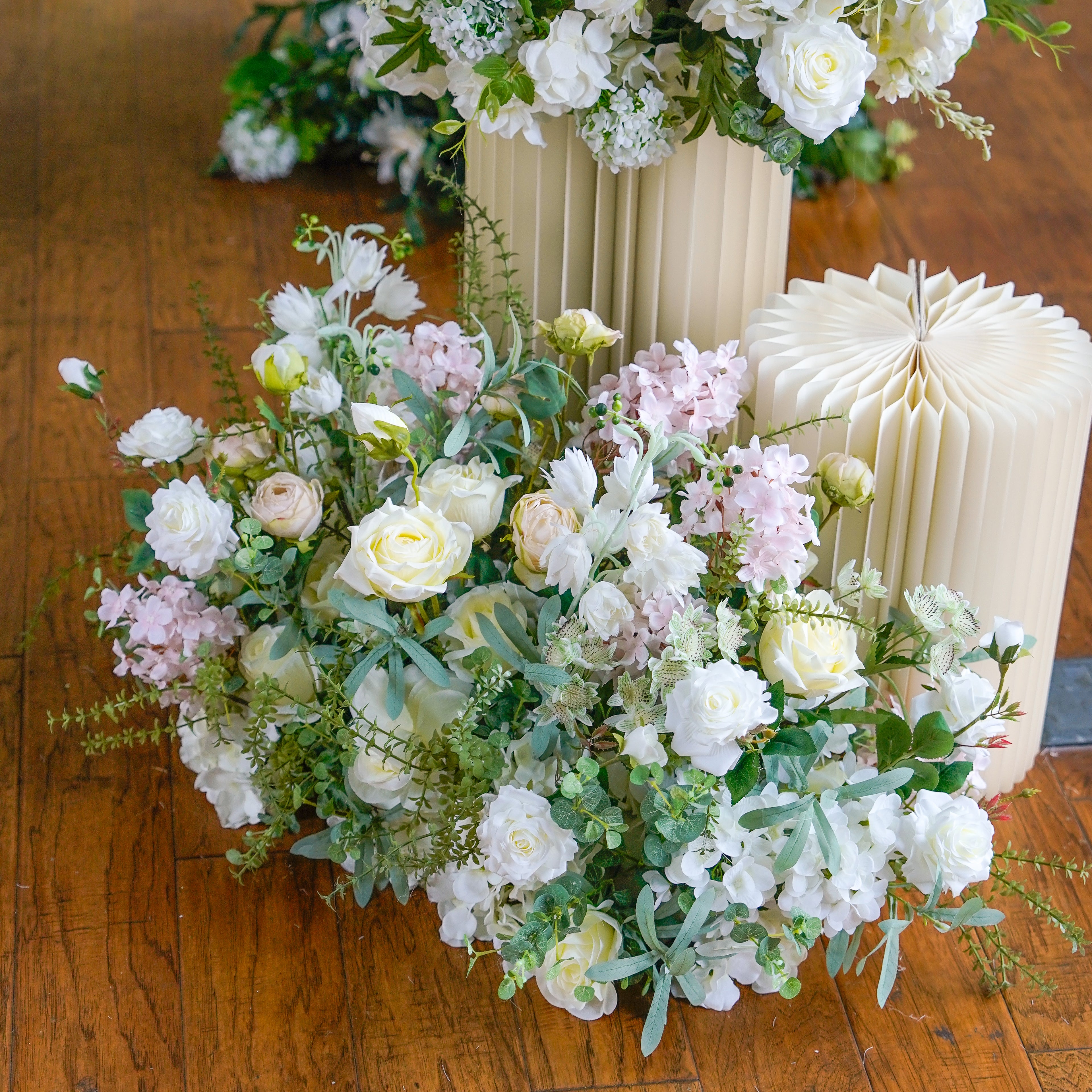 Pinkie:2023 New Long strip flower row trailing long table table arrangement table flower R276 Rose Morning