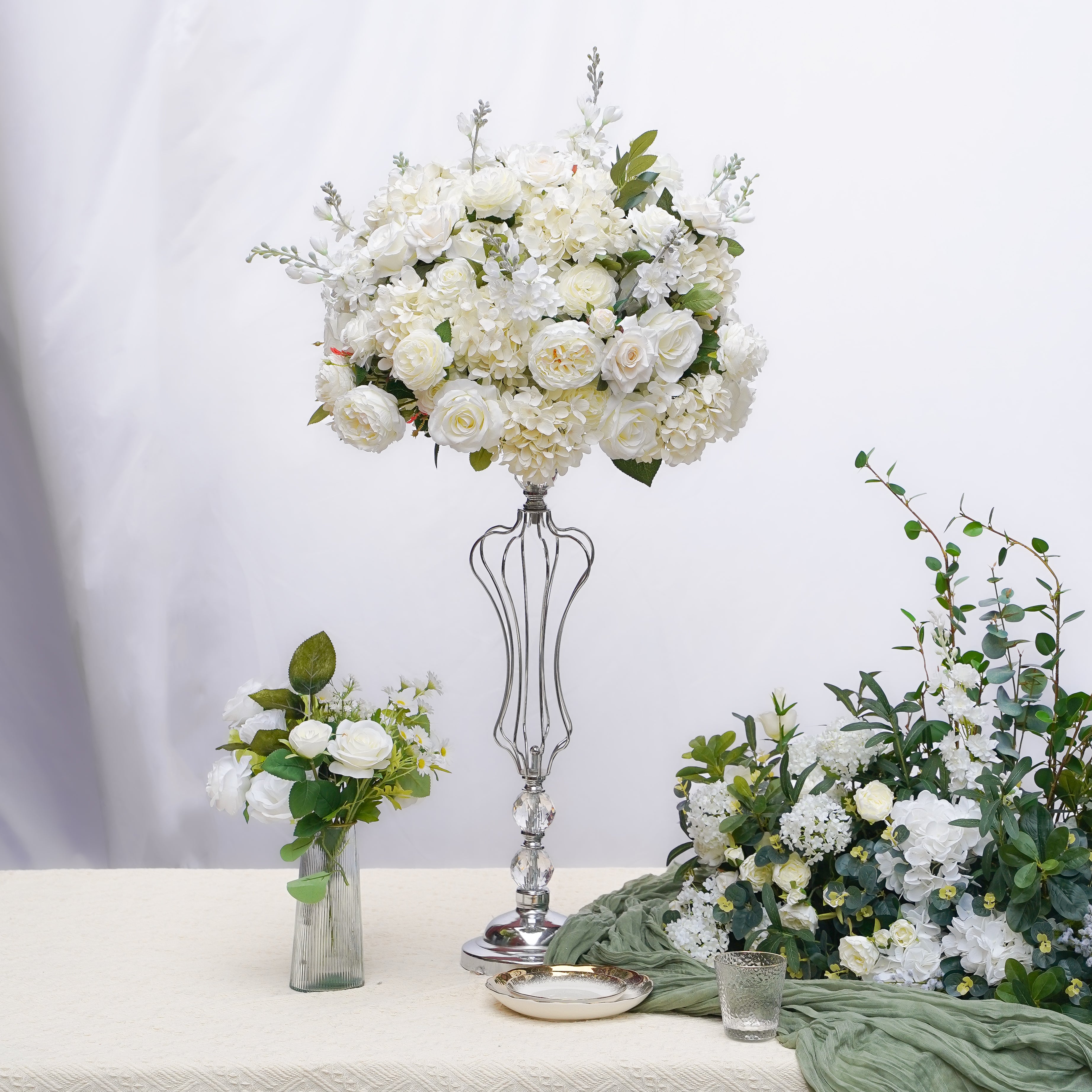Winter Flower Ball:Flower Centerpiece Bouquet Table Decoration Flower Ball -R064 Rose Morning