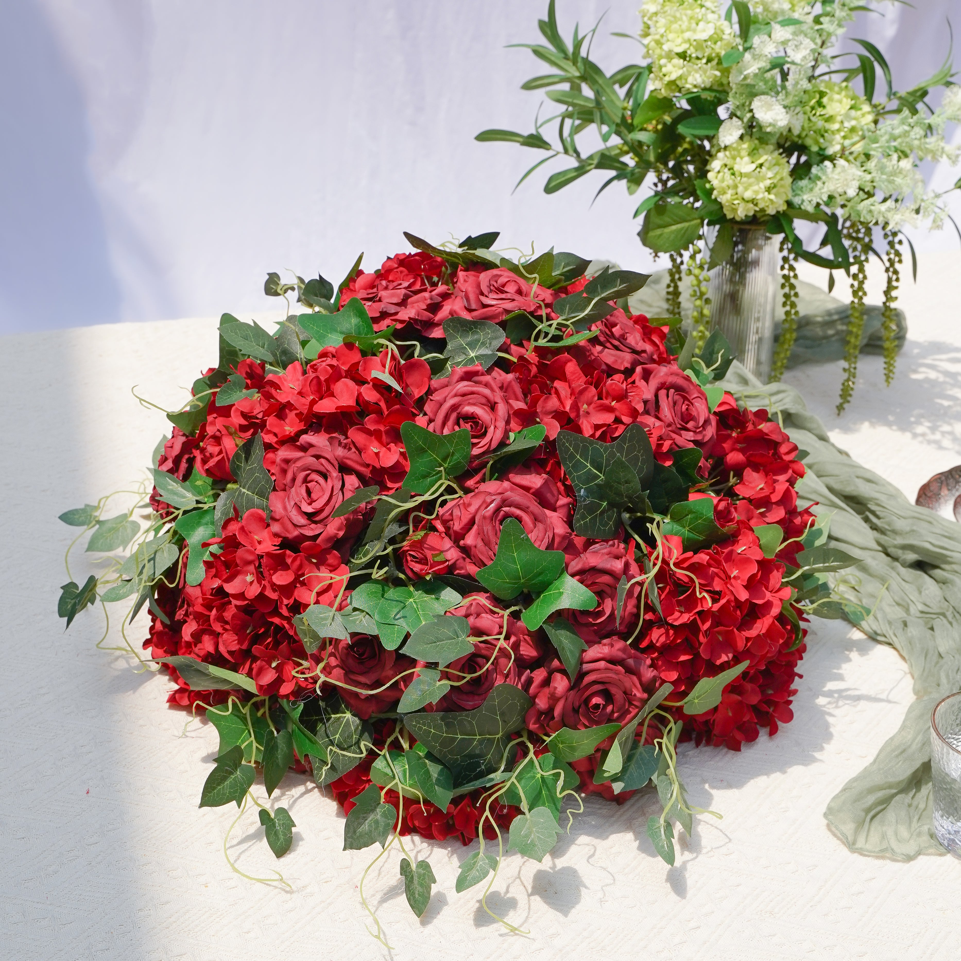 Raging fire Flower Ball Flower Centerpiece Bouquet Table Decoration Flower Ball -R172 Rose Morning