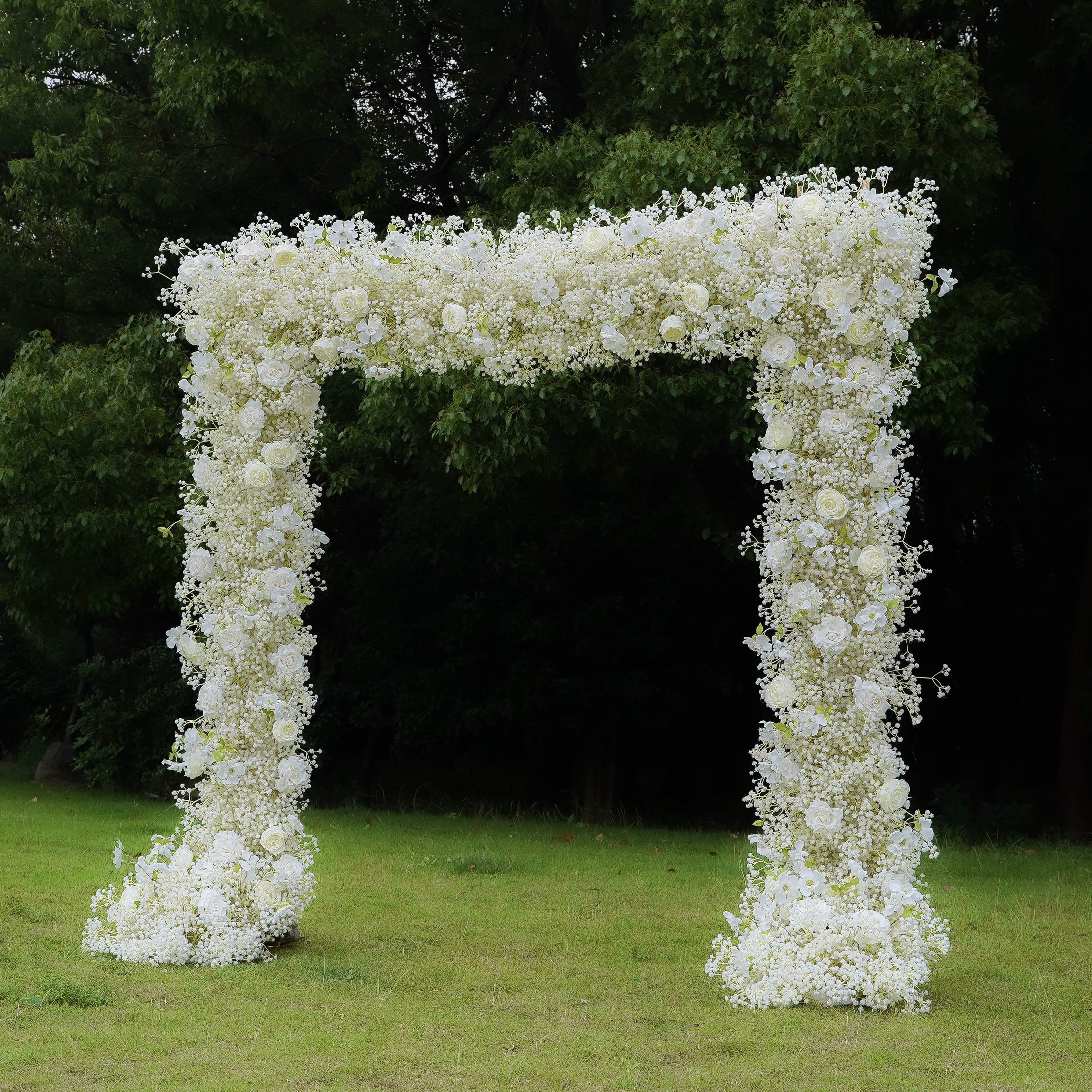 Q001:2023 New Wedding Party Background Floral Arch Decoration Including Frame Rose Morning