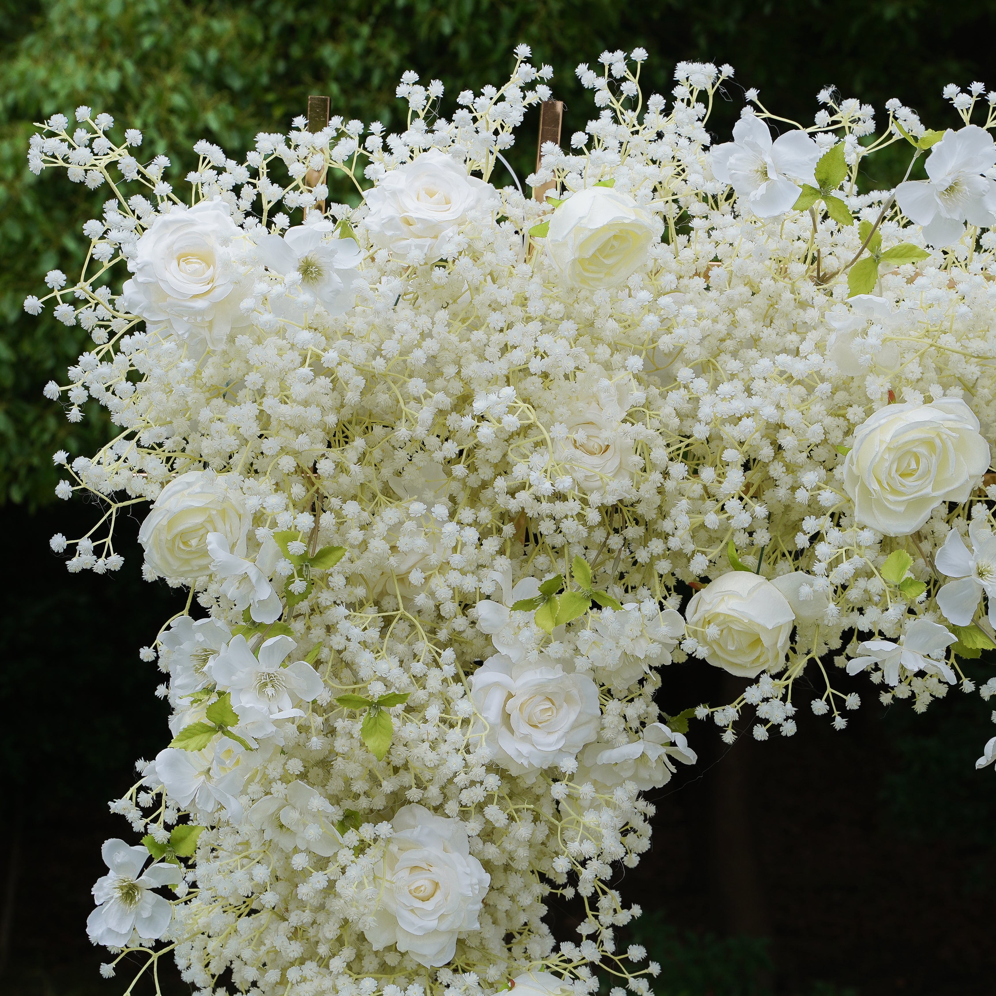 Q001:2023 New Wedding Party Background Floral Arch Decoration Including Frame Rose Morning