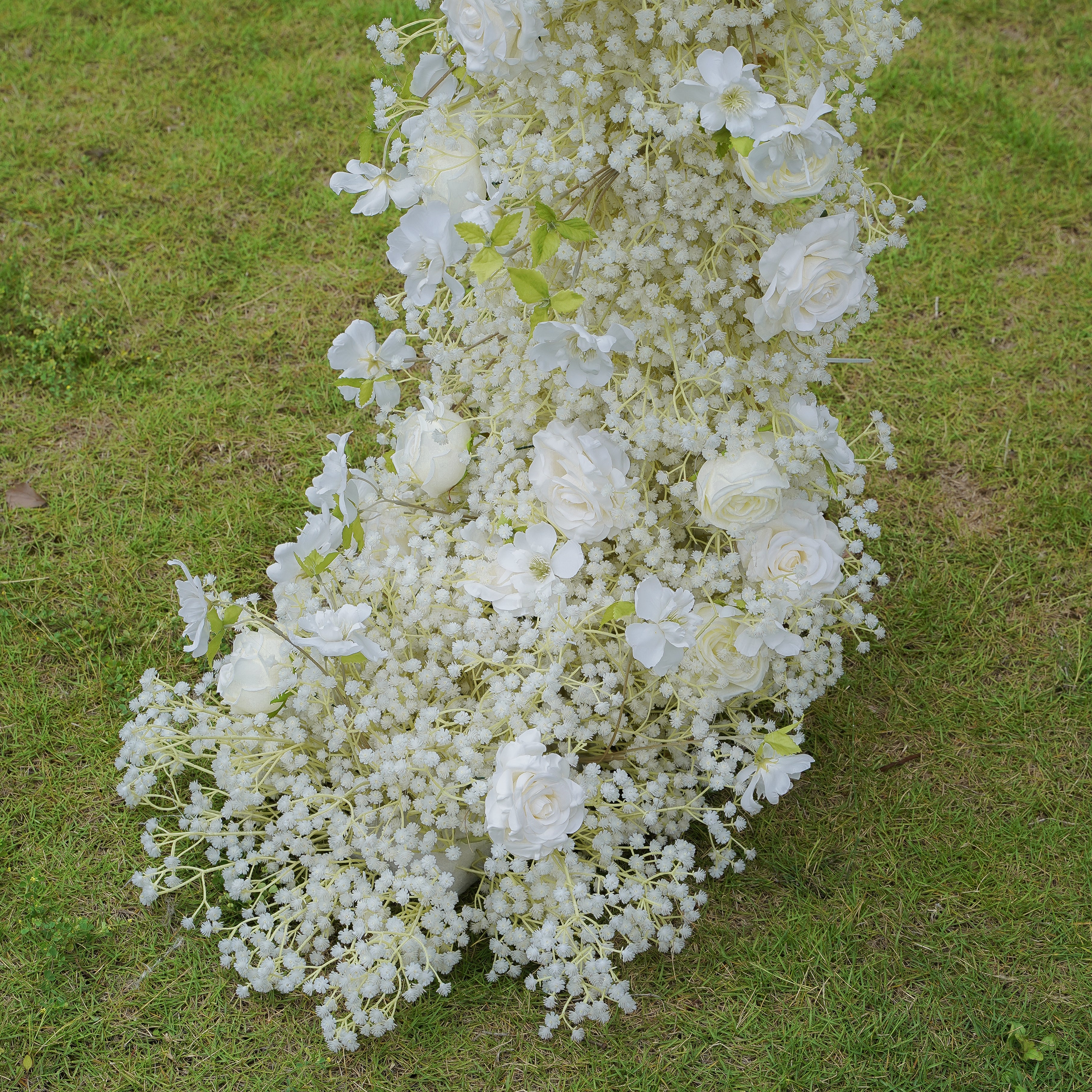 Q001:2023 New Wedding Party Background Floral Arch Decoration Including Frame Rose Morning