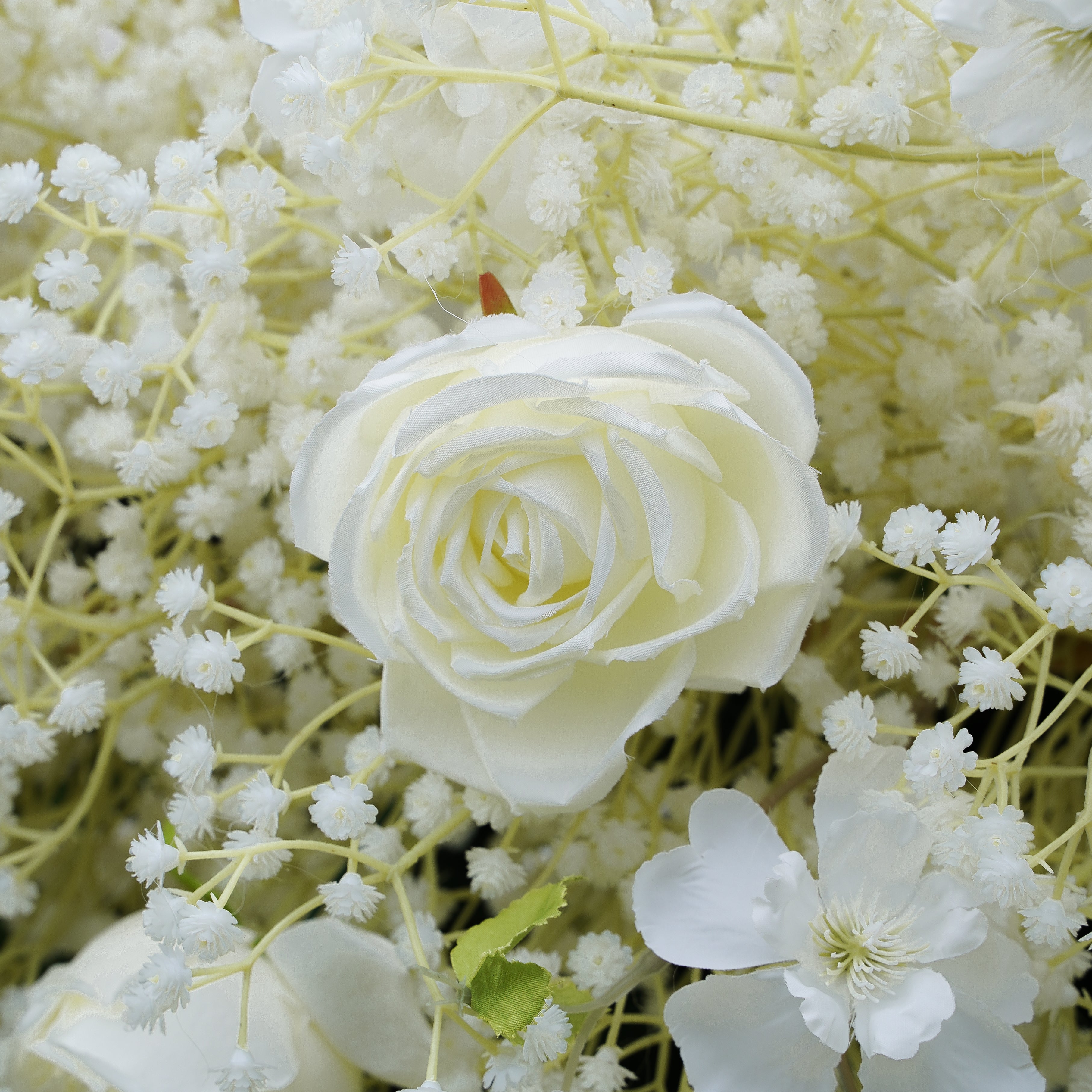 Q001:2023 New Wedding Party Background Floral Arch Decoration Including Frame Rose Morning
