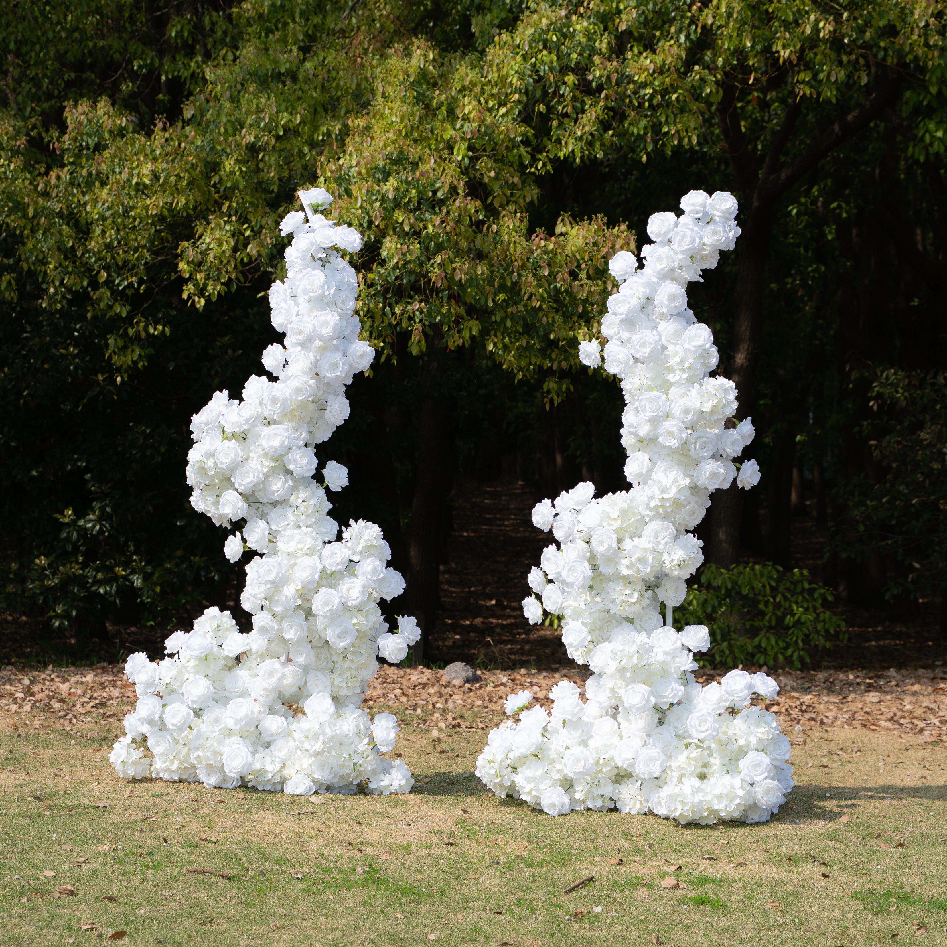 SS:Wedding Party Background Floral Arch Decoration (Including Frame)