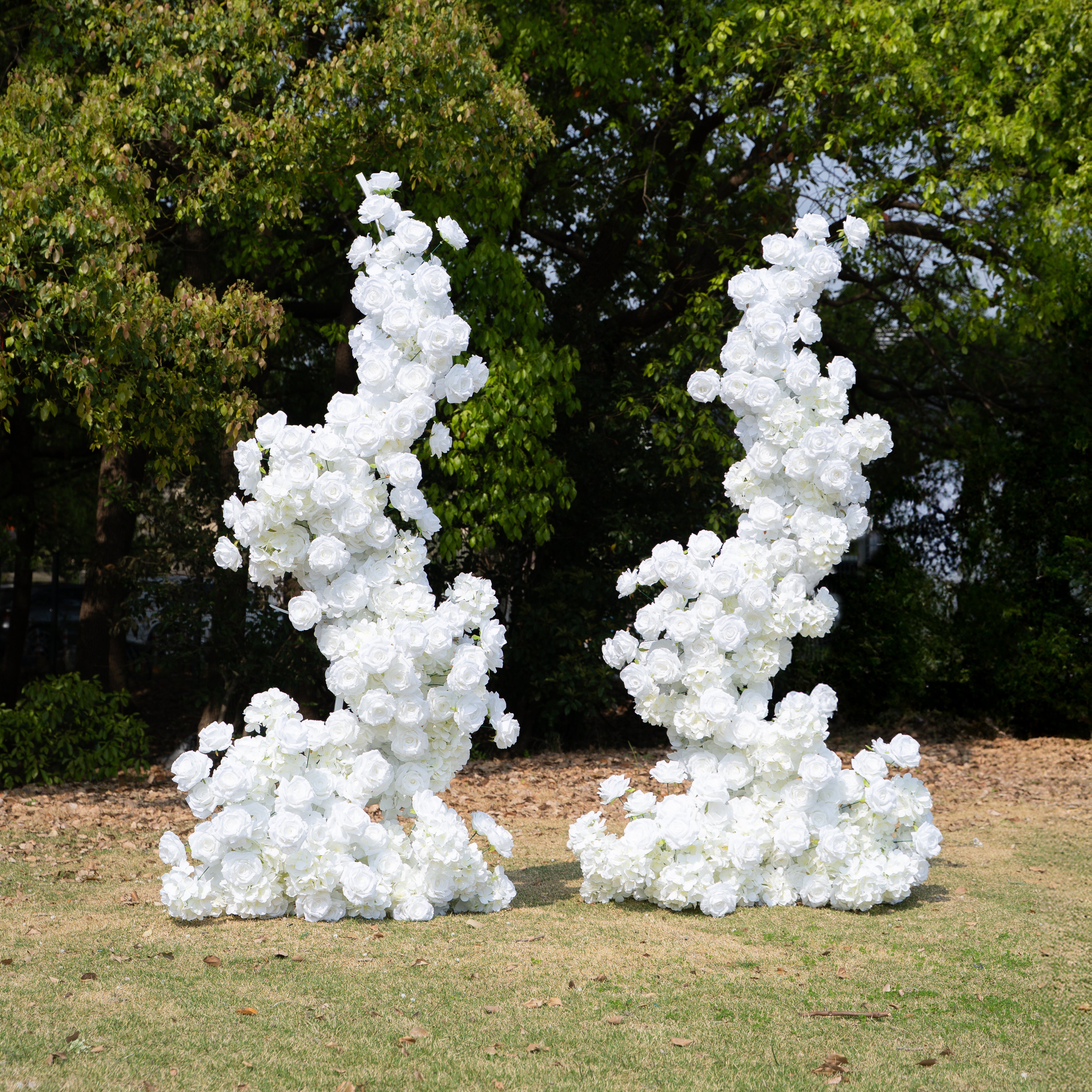 SS:Wedding Party Background Floral Arch Decoration (Including Frame)