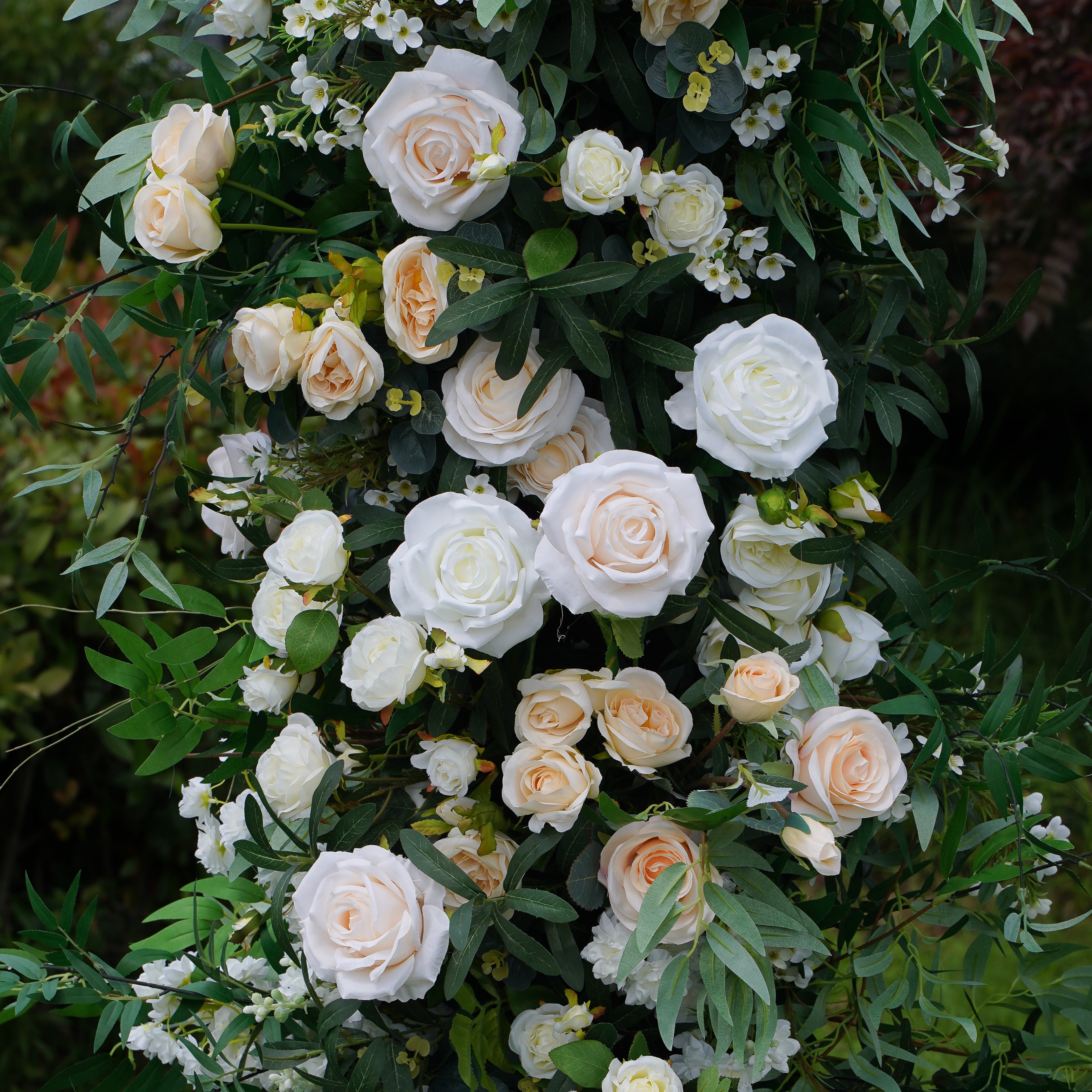 Kaia : 2023 New Wedding Party Background Floral Arch Decoration Including Frame -R984 Rose Morning