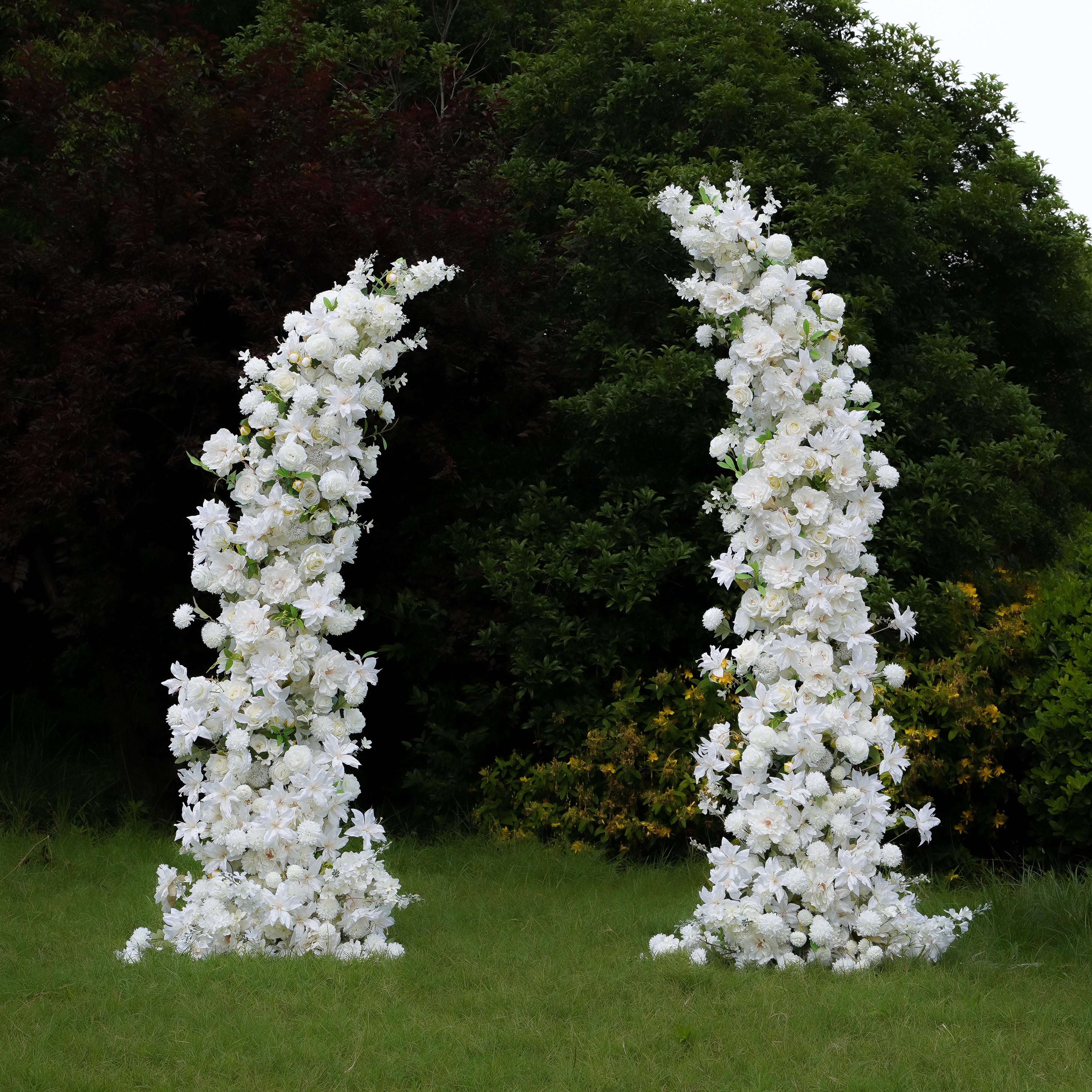 Q003:2023 New Wedding Party Background Floral Arch Decoration Including Frame Rose Morning