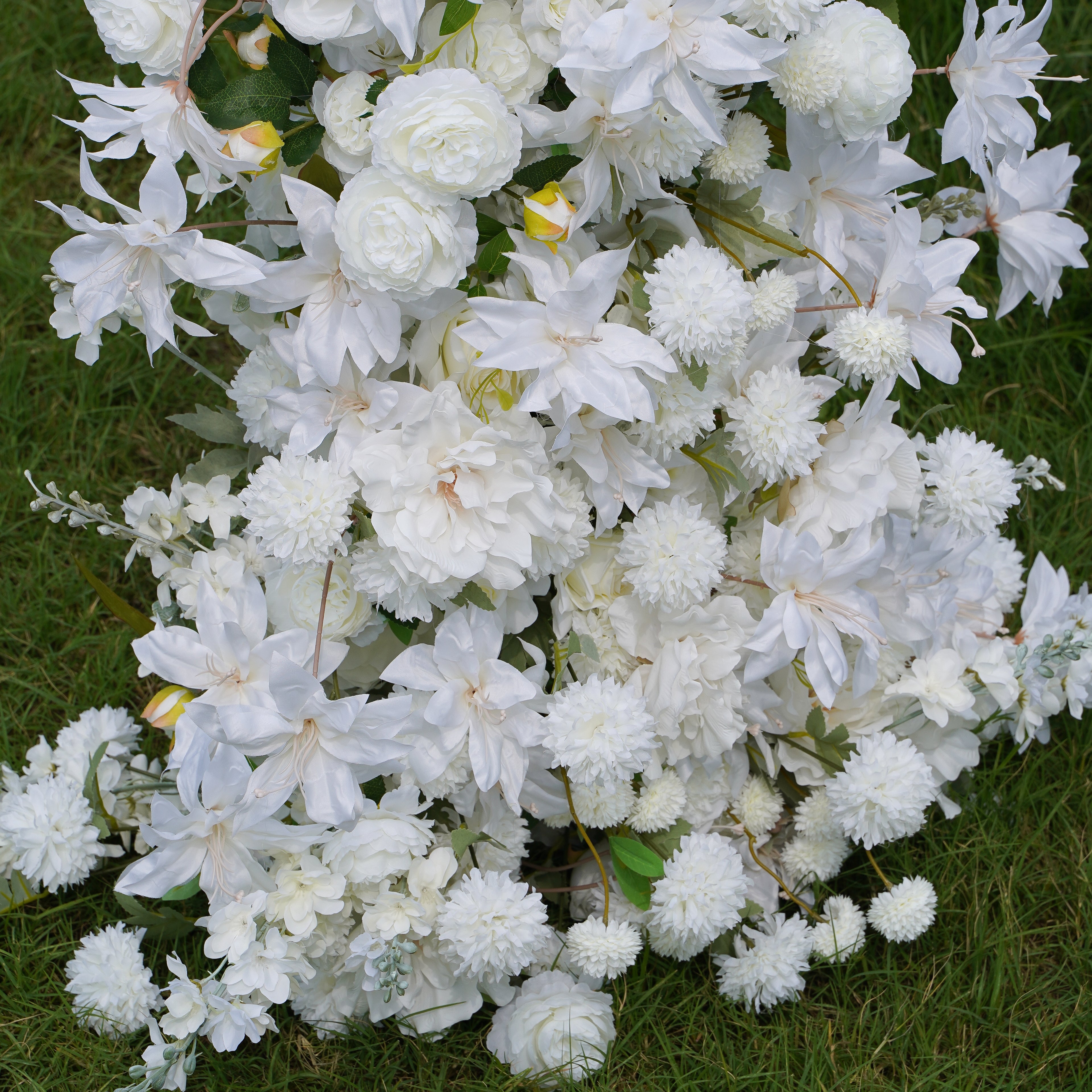 Q003:2023 New Wedding Party Background Floral Arch Decoration Including Frame Rose Morning